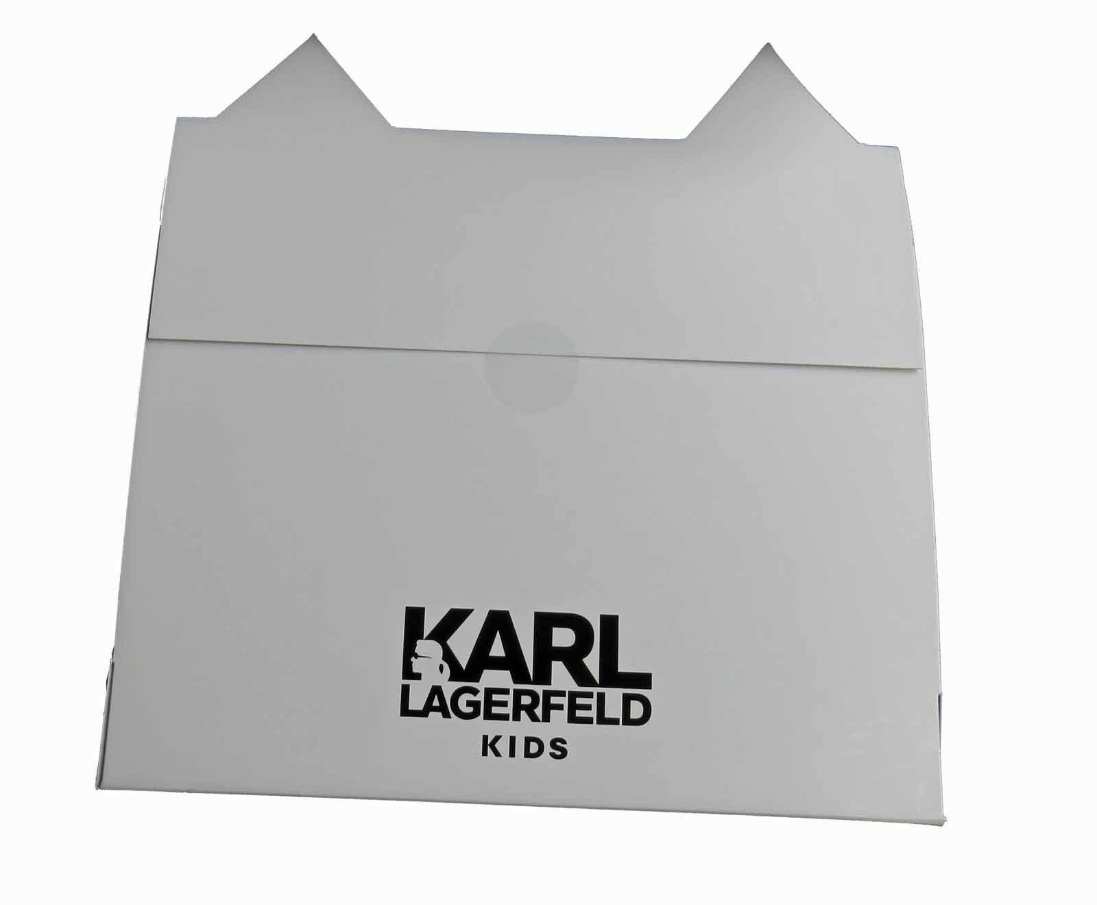 KARL LAGERFELD A-Linien-Kleid KARL LAGERFELD KIDS Kleid Babykleid Katze Choupette grau