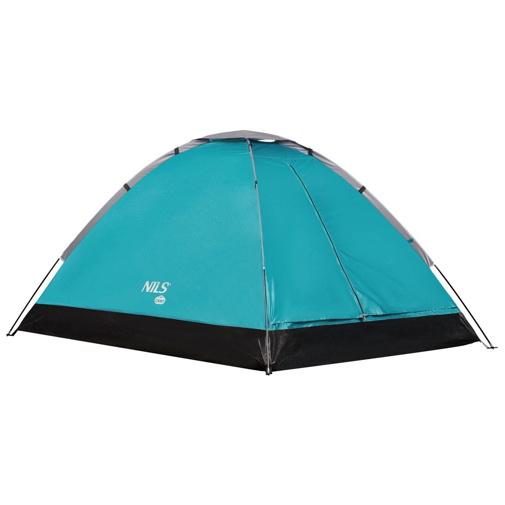 NILS CAMP Kuppelzelt Campingzelt Igluzelt Trekkingzelt, Personen: 2 (Spar-Set, 1 tlg., 205 x 150 x 105 cm leicht), 2000 mm Wassersäule, kompakt, Silberbeschichtung