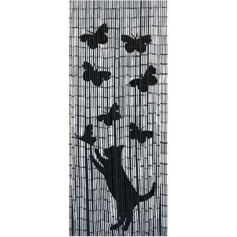 Türvorhang Katze&Schmetterling, WENKO, Hakenaufhängung (1 St), abdunkelnd, handgearbeitet