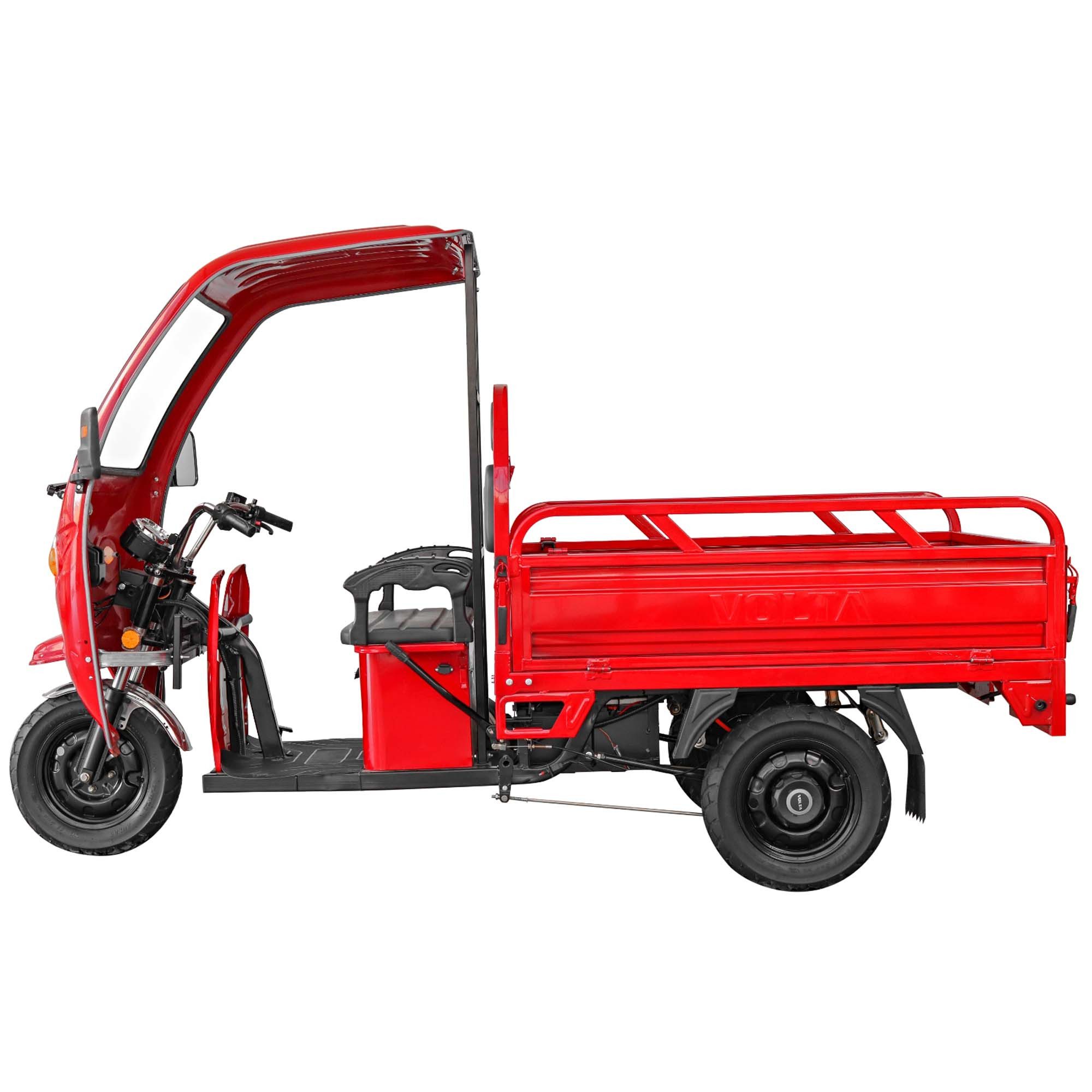 Volta E-Motorroller Volta VT5 Elektro Lasten-Dreirad mit Kabine 3-Rad Elektroroller, 3900 W, 25 km/h, Pritsche klappbar 369kg Zuladung, ca. 60Km Reichweite, COC