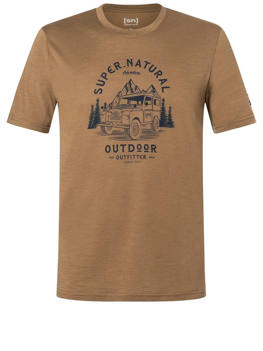 SUPER.NATURAL Print-Shirt für Herren, kurzam aus günstig online kaufen