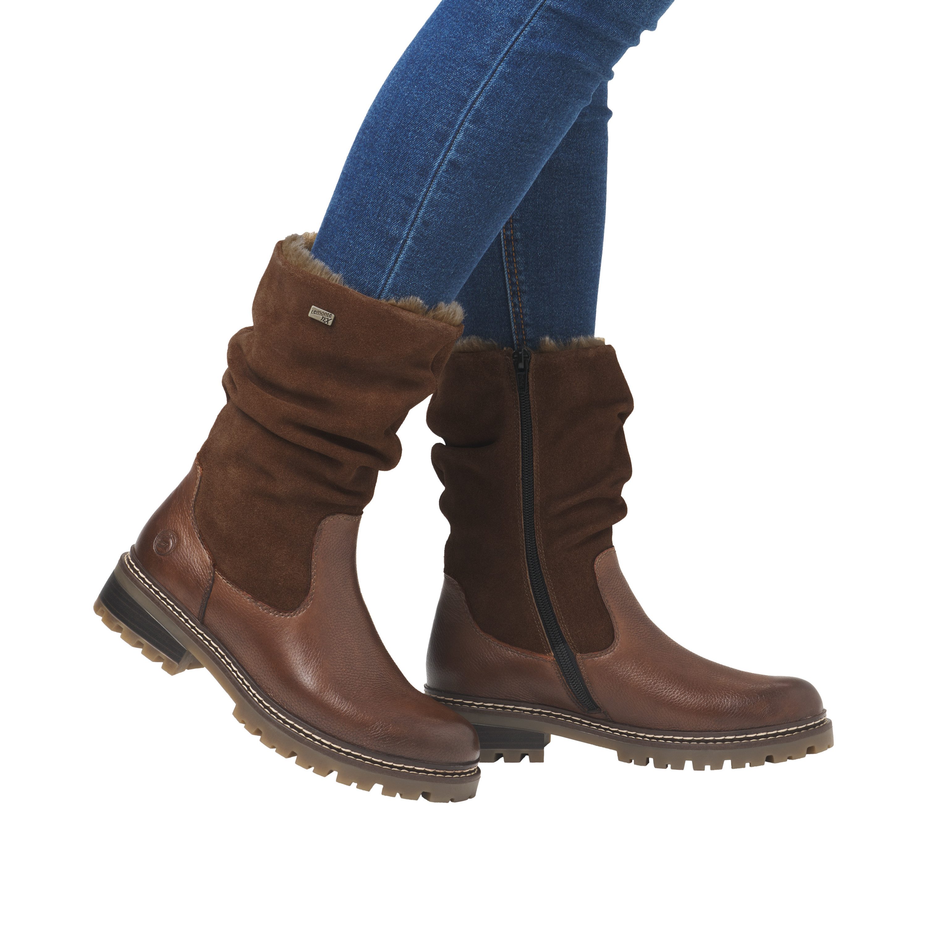 Remonte Winterstiefel Stiefel mit TEX-Membrane und slouchy Schaft