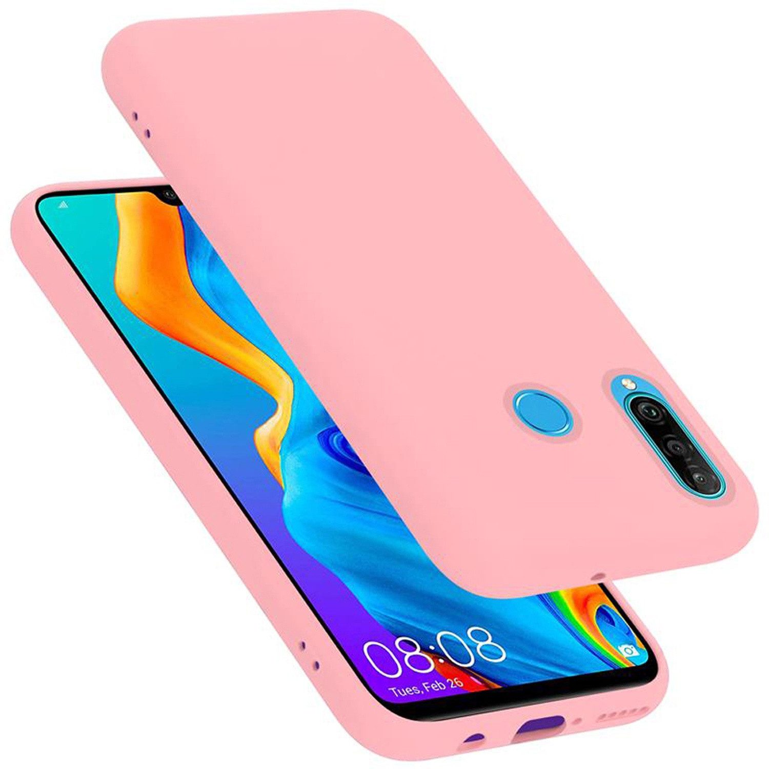 Cadorabo Handyhülle für Huawei P30 LITE Hülle Huawei P30 LITE, Flexible Hülle TPU Silikon Schutzhülle Back Cover Case