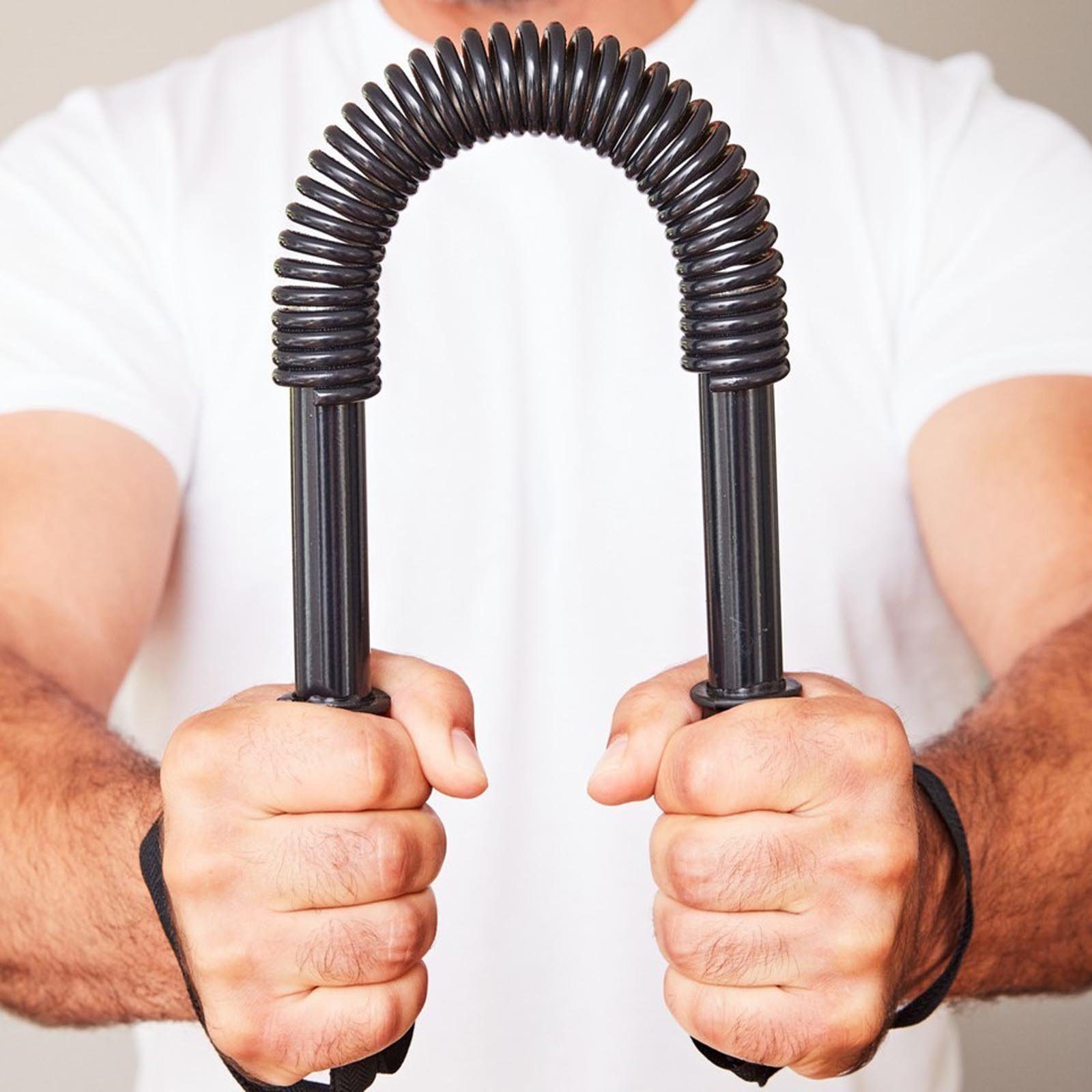 HAC24 Expander Biegehantel Federstahl Biegestange Biegsame Königsfeder Biegefeder, 20 kg Widerstand