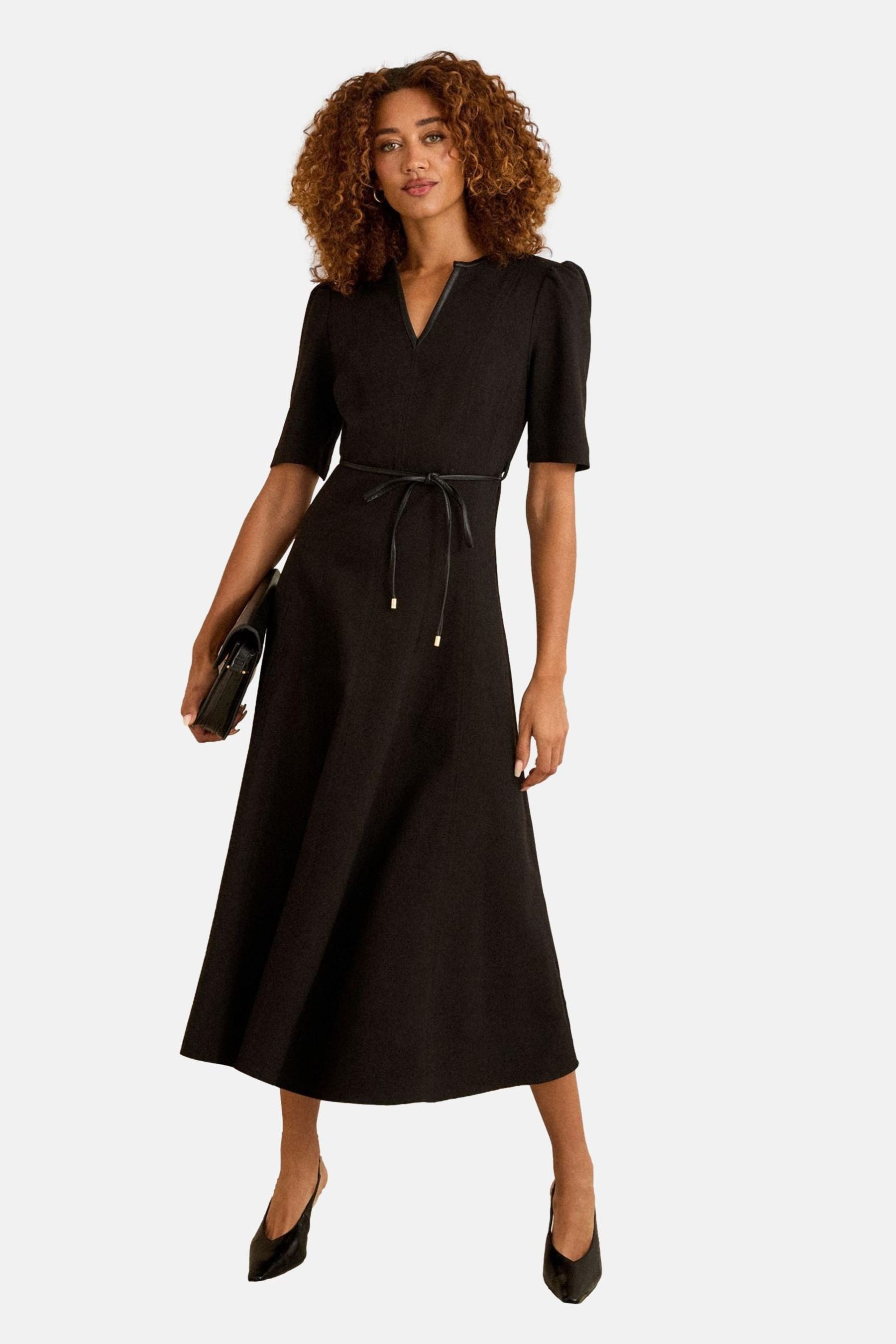 Love & Roses Midikleid Love & Roses Midikleid aus Crêpe, Regular (1-tlg) günstig online kaufen