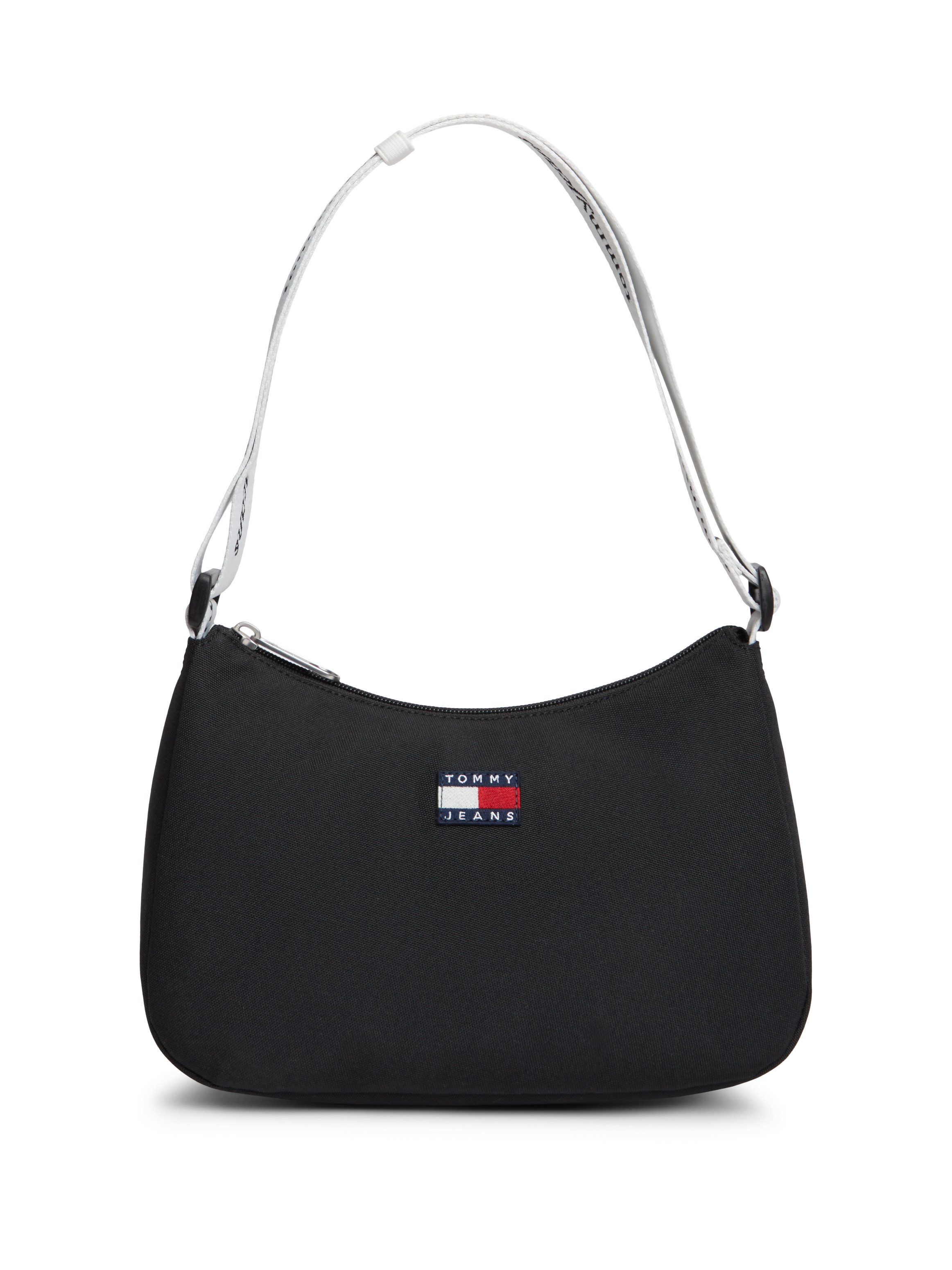 Tommy Jeans Schultertasche TJW ESS DAILY SHOULDER BAG, Damen Umhängetasche, Handtasche, Tragetasche mit Logo-Aufnäher