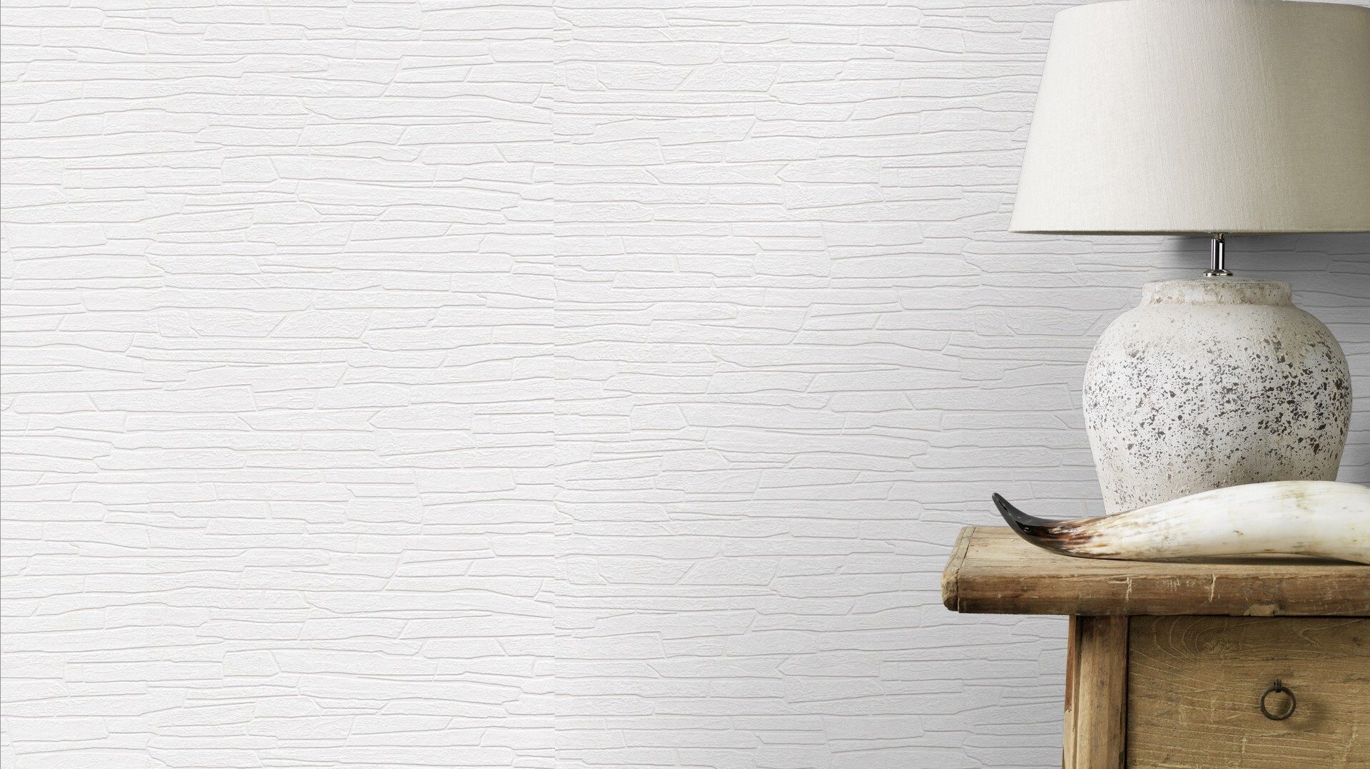 Rasch Vliestapete Überstreichbar mit Steinoptik - 25,00 m x 1,06 m, aufgeschäumt, Steinoptik, (1 Rolle, 1 St), doppelbreit (106cm), überstreichbar