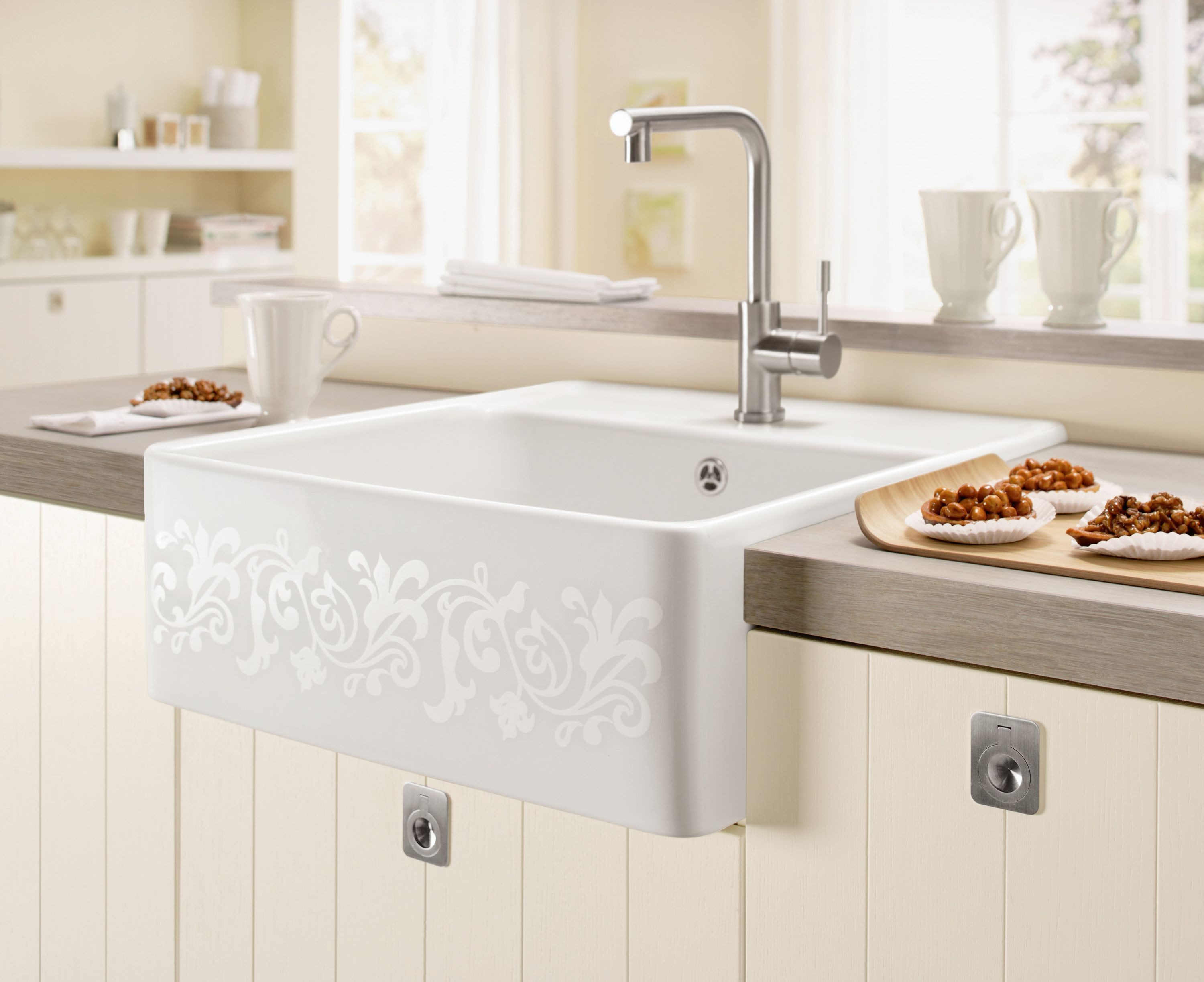 Villeroy & Boch Einbauspüle Keramikspüle 632061KG, Spülstein Einzelbecken