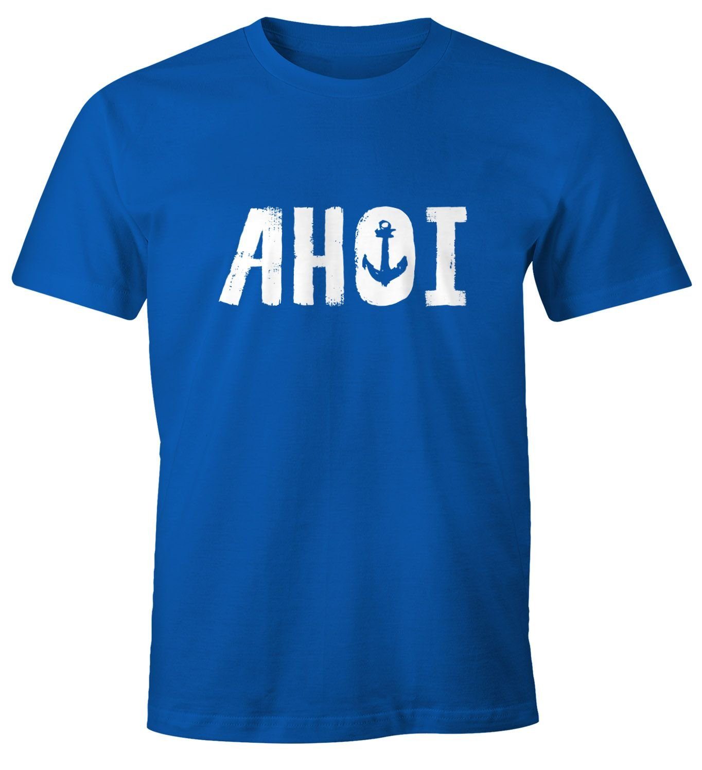 MoonWorks Print-Shirt Herren T-Shirt Ahoi mit günstig online kaufen
