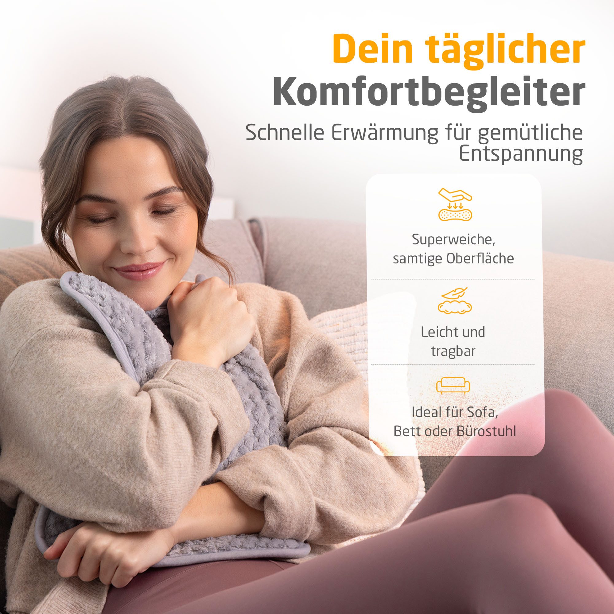 medisana Heizkissen HP 516, 4 Temperaturstufen, Überhitzungsschutz, autom. Abschaltung, waschbar