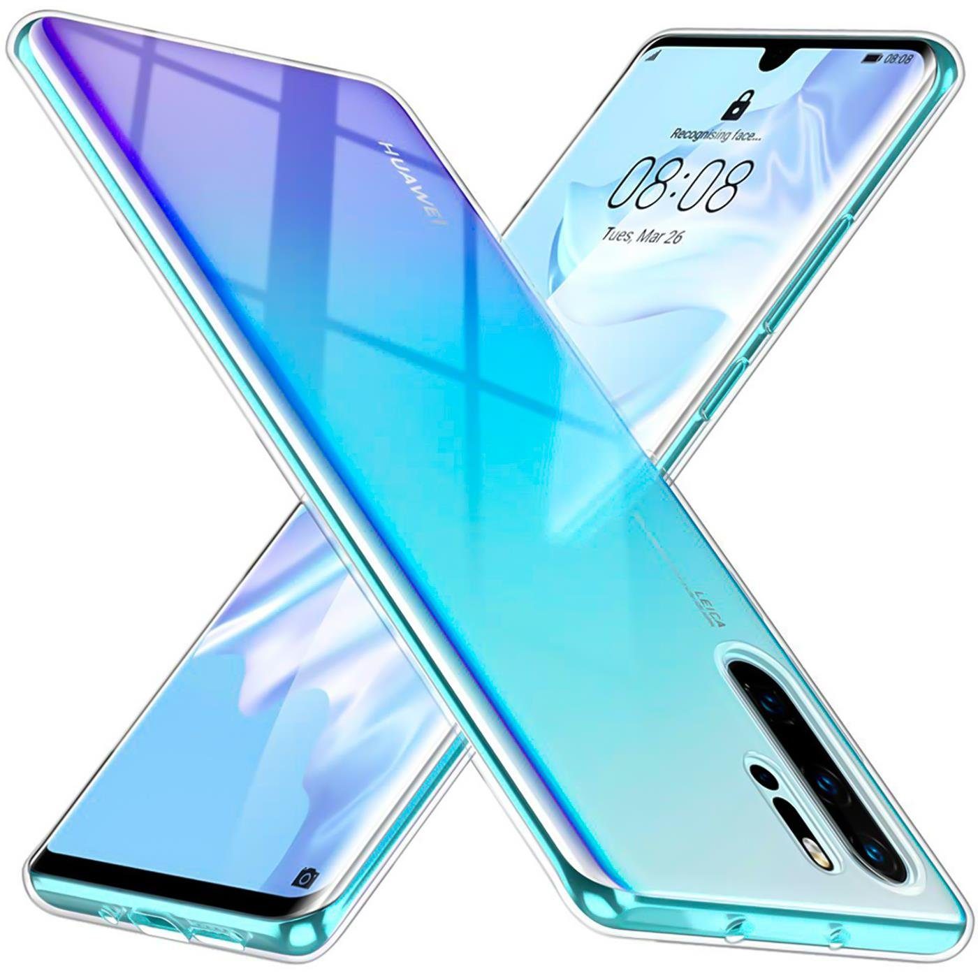 CoolGadget Handyhülle Transparent Ultra Slim Case für Huawei P30 Pro 6,5 Zoll, Silikon Hülle Dünne Schutzhülle für Huawei P30 Pro Hülle