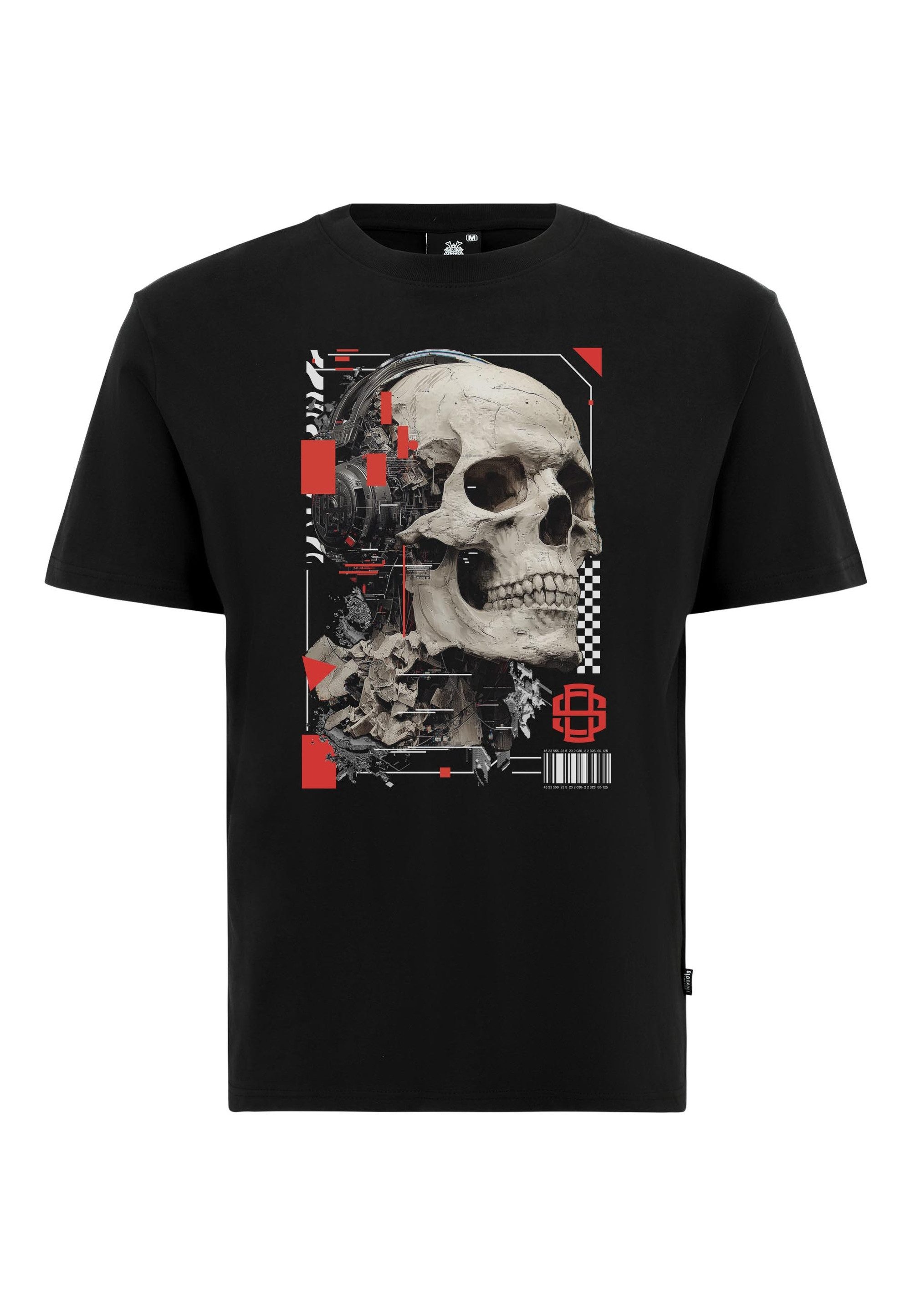 T-Shirt Xtreme futuristic skull headphones graphic