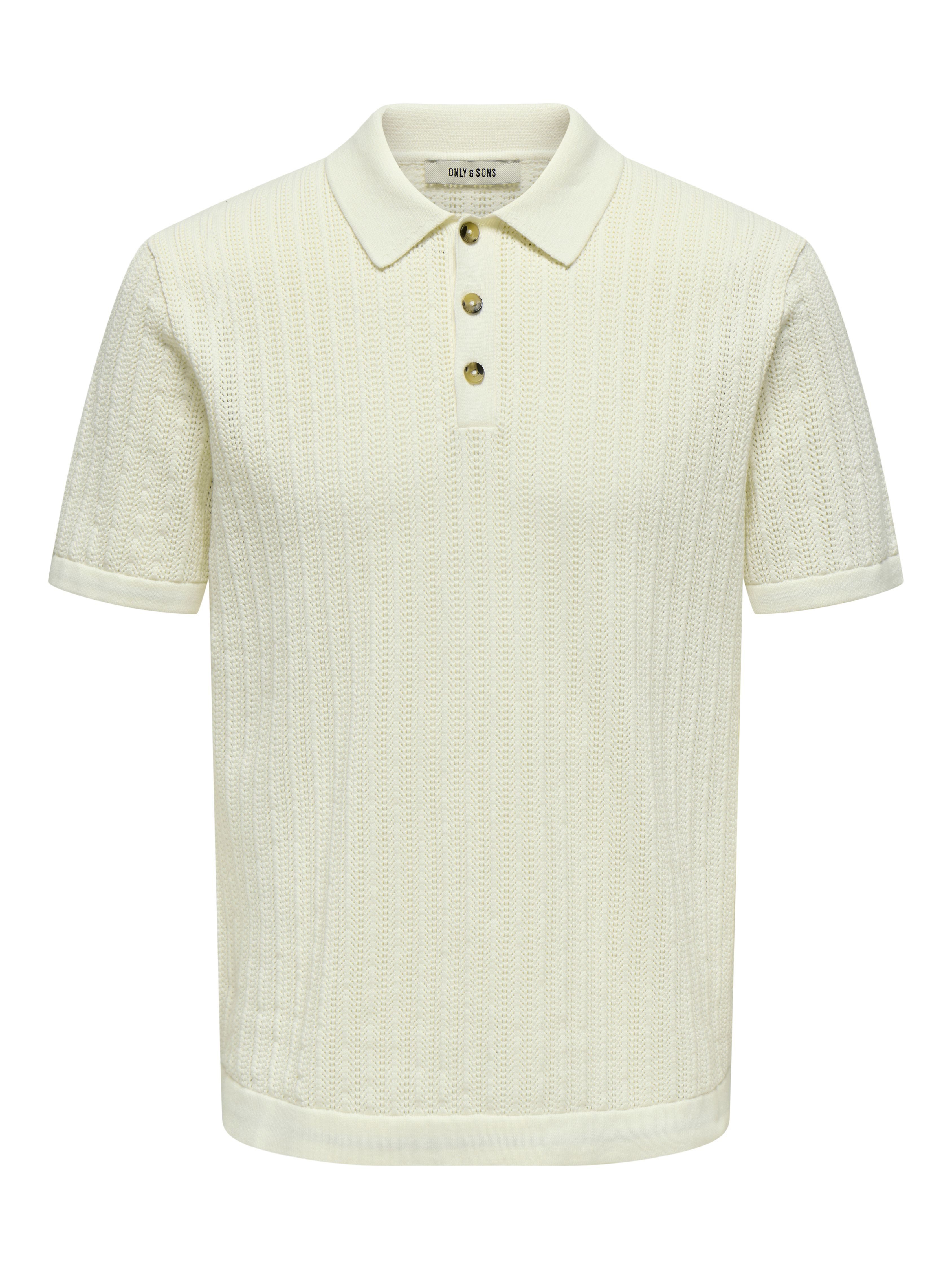 Polokragenpullover ONSMOON REG 12 SS POLO KNIT NOOS