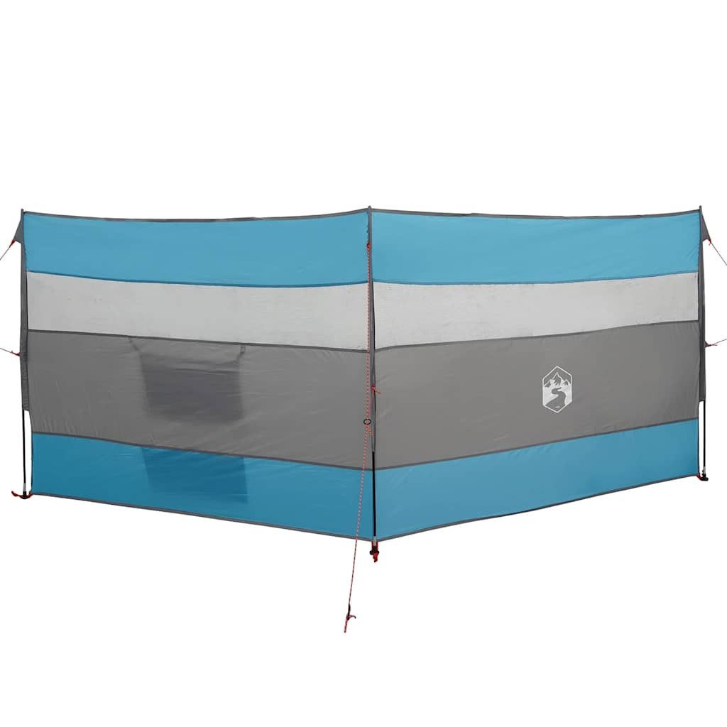 vidaXL Windschutz Camping-Windschutz Blau 340x130 cm Wasserdicht