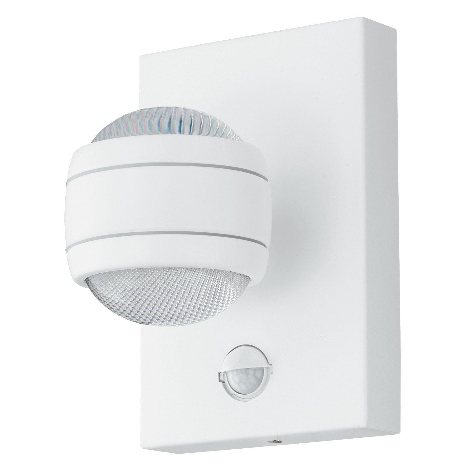 EGLO LED Wandleuchte Sesimba 1, Leuchtmittel inklusive, Außenleuchte inkl. Bewegungsmelder, Stahl, Sensor-Wandleuchte, IP44