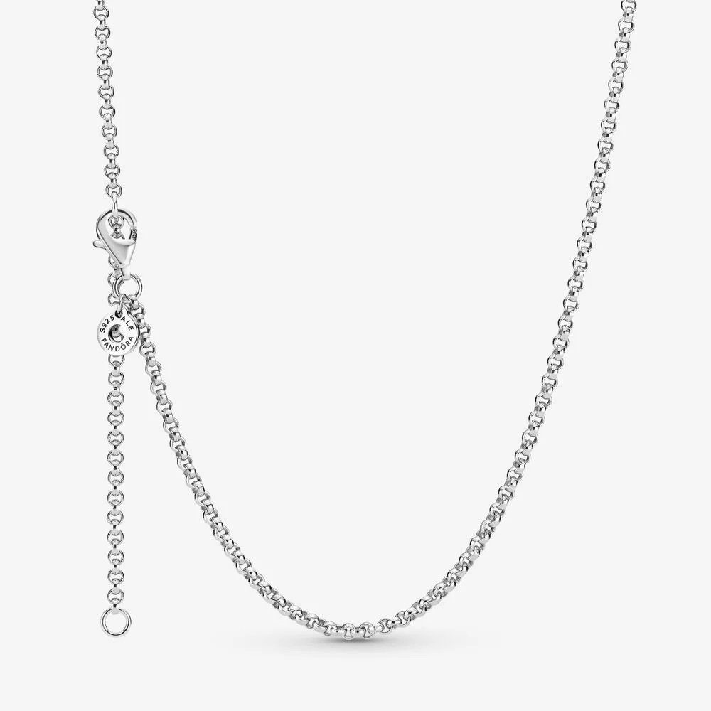 Pandora Kette ohne Anhänger 399260C00 Halskette Damen Rolokette  Sterling-Silber 60 cm