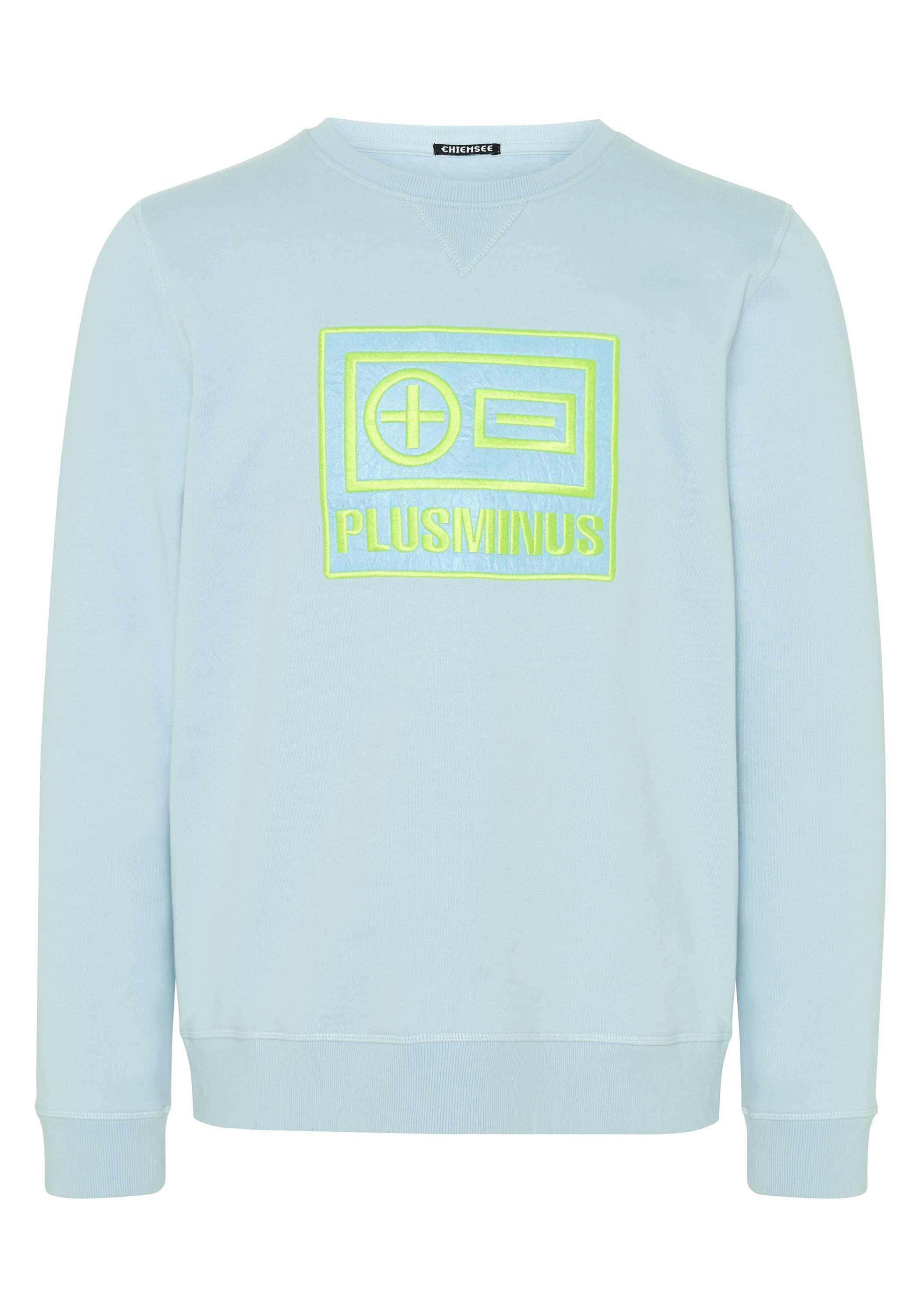 Chiemsee Sweatshirt Sweatshirt im trendigen PlusMinus-Design 1 mittel blau