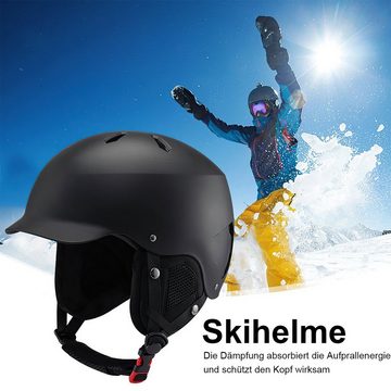 Welikera Snowboardhelm Skihelm, ABS-Schalenschicht EPS-Schaumstoff mit hoher Dichte Sporthelm