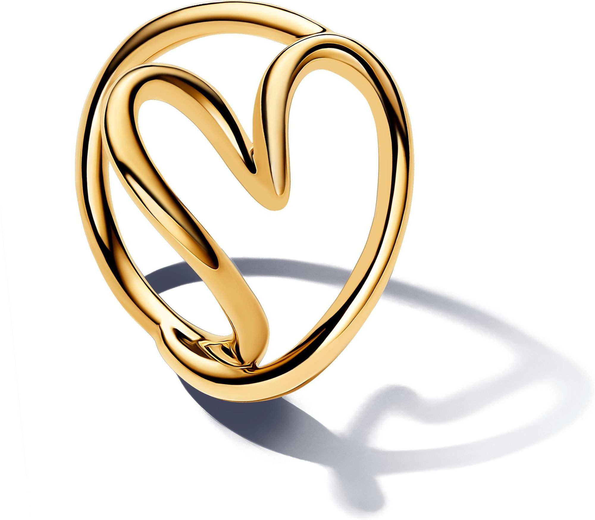 Pandora Fingerring Pandora Organisch Geformtes Herz Ring 163288C00 Damenrin günstig online kaufen