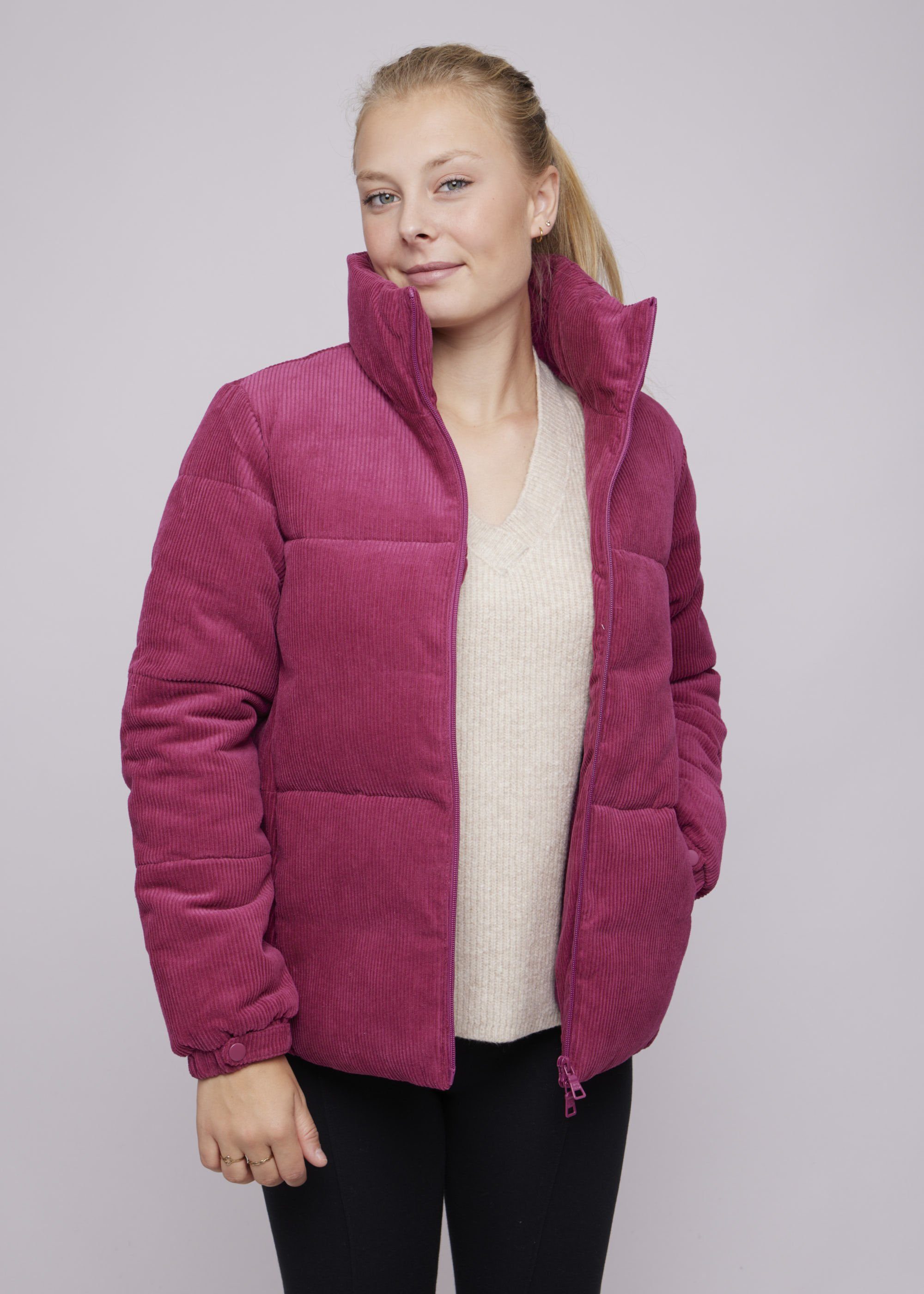 VICCI Germany Winterjacke Cordjacke aus Baumwolle Raspberry