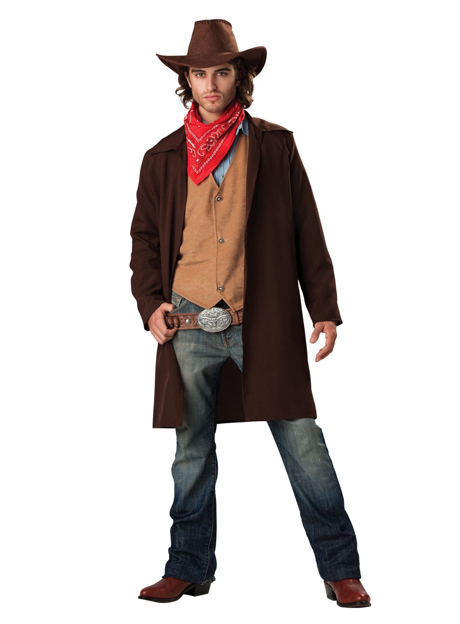 Metamorph Cowboy-Kostüm Cowboy Kostüm 4-teilig - Westernheld Cowboy Faschi, Westernheld Kostüm – Dein vierteiliges Cowboy Komplett-Set für den