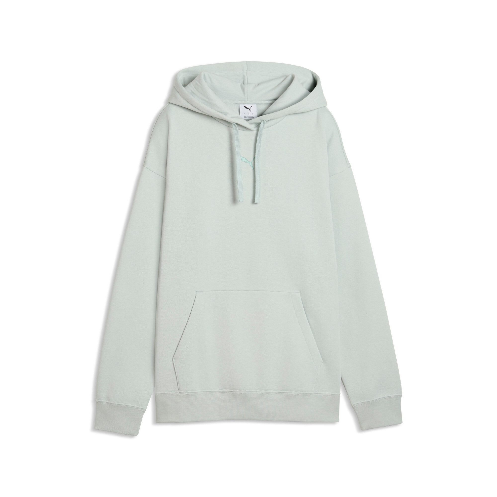 PUMA Kapuzensweatshirt ESS CENTERED CAT LOGO RELAXED HOODIE FL mit Kapuze, mit angesetztem Bündchen am Ärmelabschluss