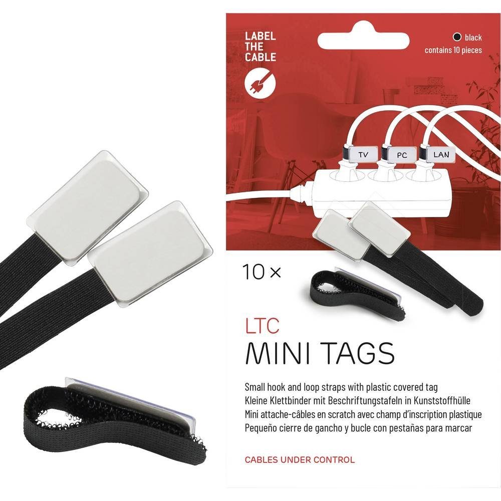 cemon Netzwerkschrank Label-the-cable Kabelbeschriftung Klettbinder 2510