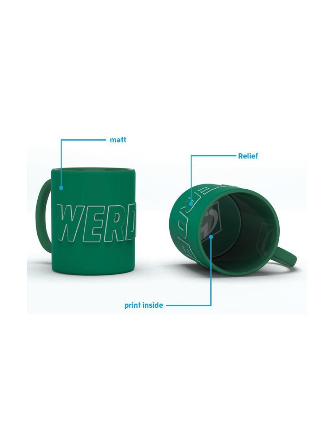 Werder Bremen Becher SV Werder Bremen Tasse Werder grün, Keramik