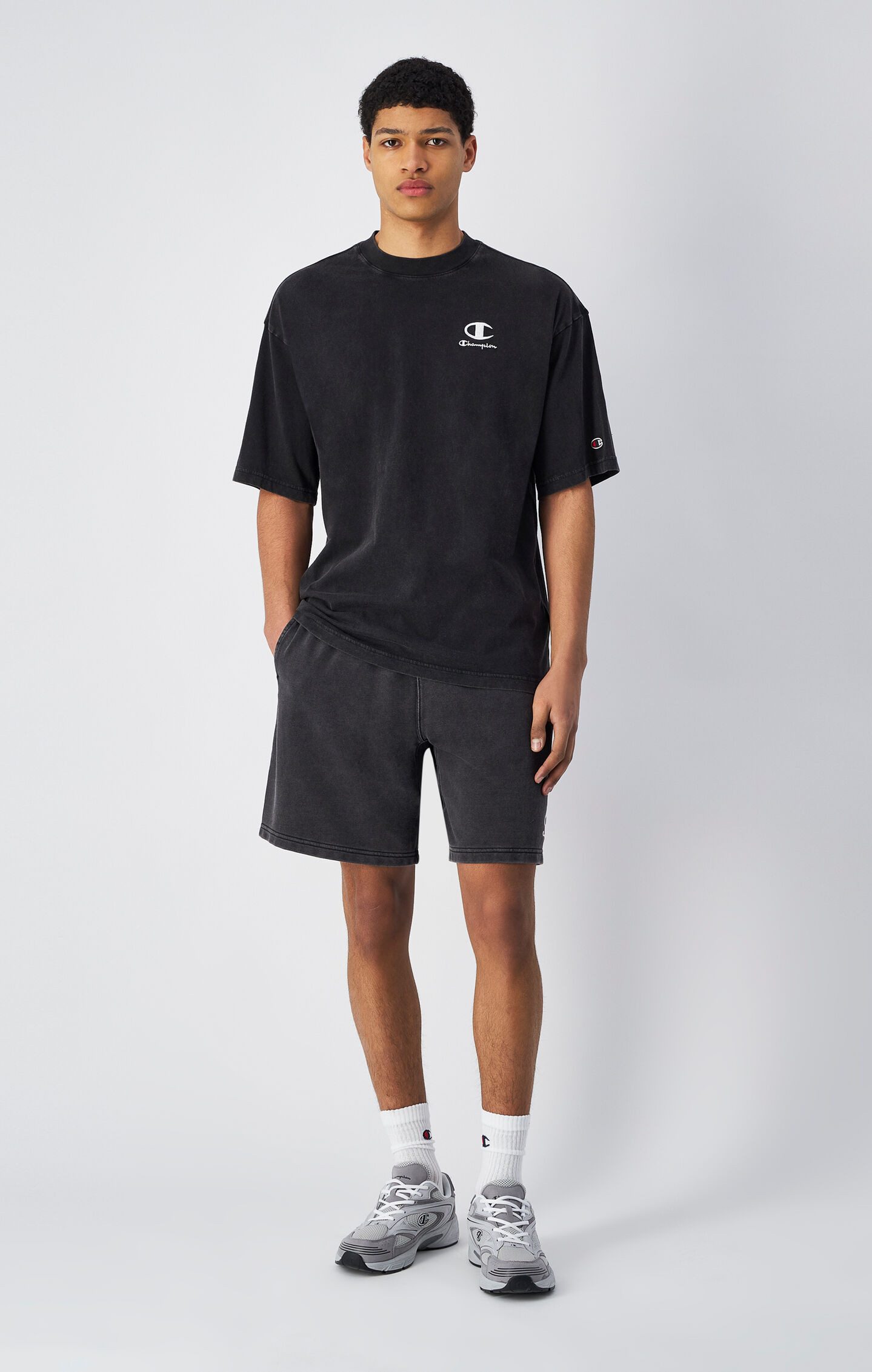 Champion Sweatshorts für Freizeit, aus Baumwolle und Polyester, leichtes Material