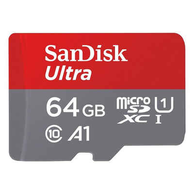 Sandisk Ultra Speicherkarte (64 GB, 140 MB/s Lesegeschwindigkeit, inklusive SD-Adapter)