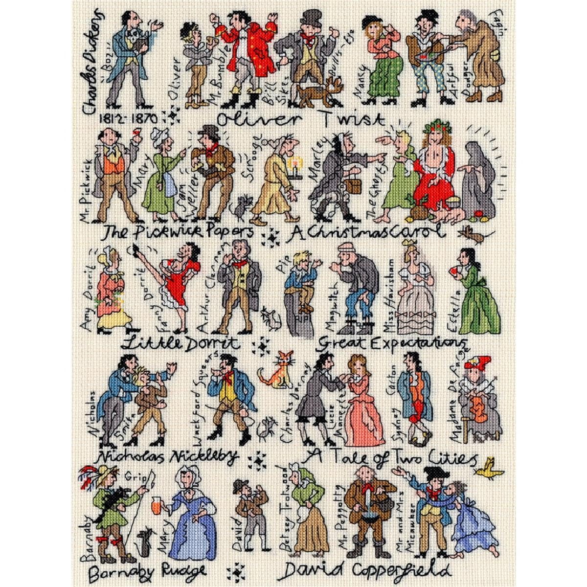 Kreativset Bothy Threads Kreuzstich-Set "Dickens"