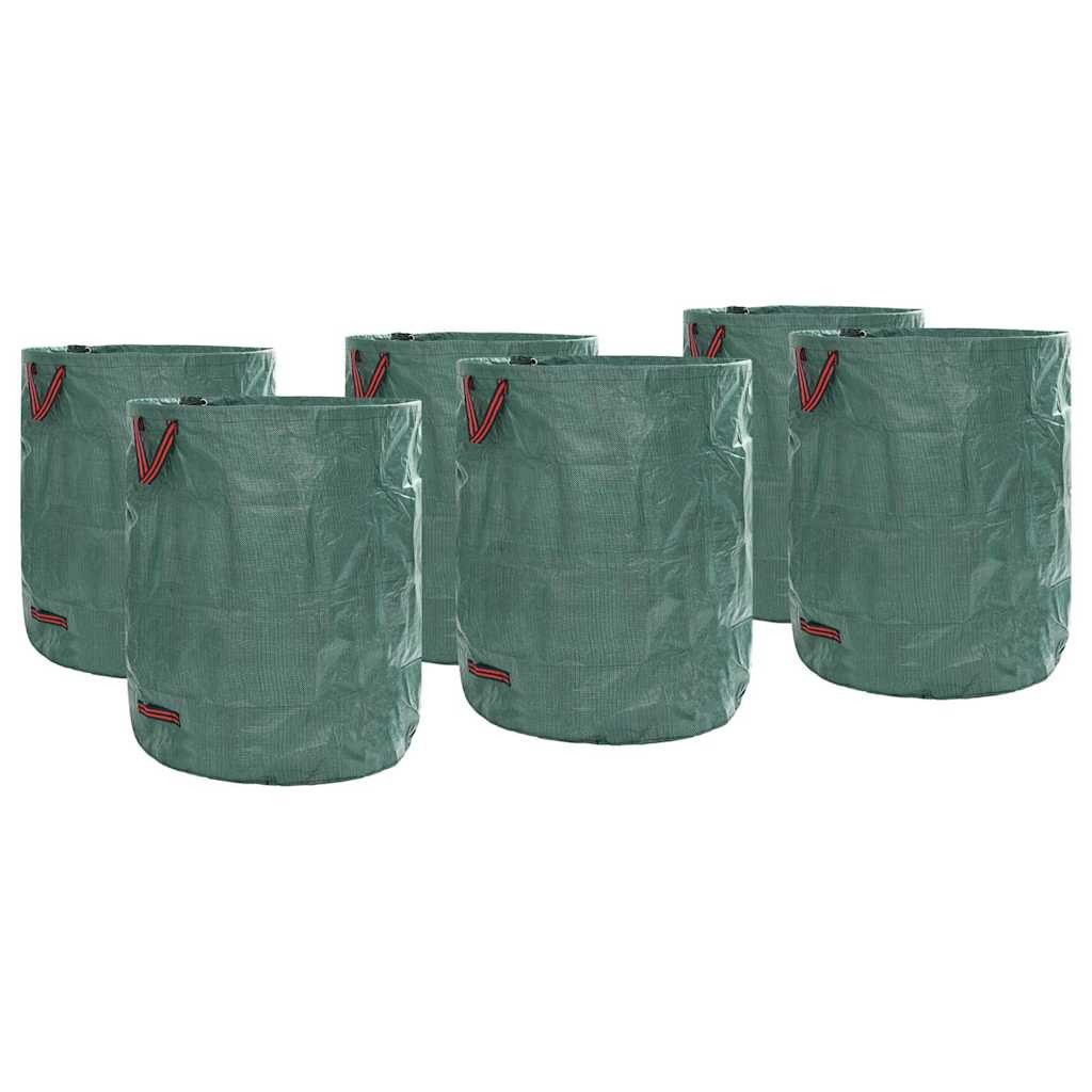 vidaXL Mülleimer Gartenmüllsäcke 12 Stk. 500 l Grün Polypropylen