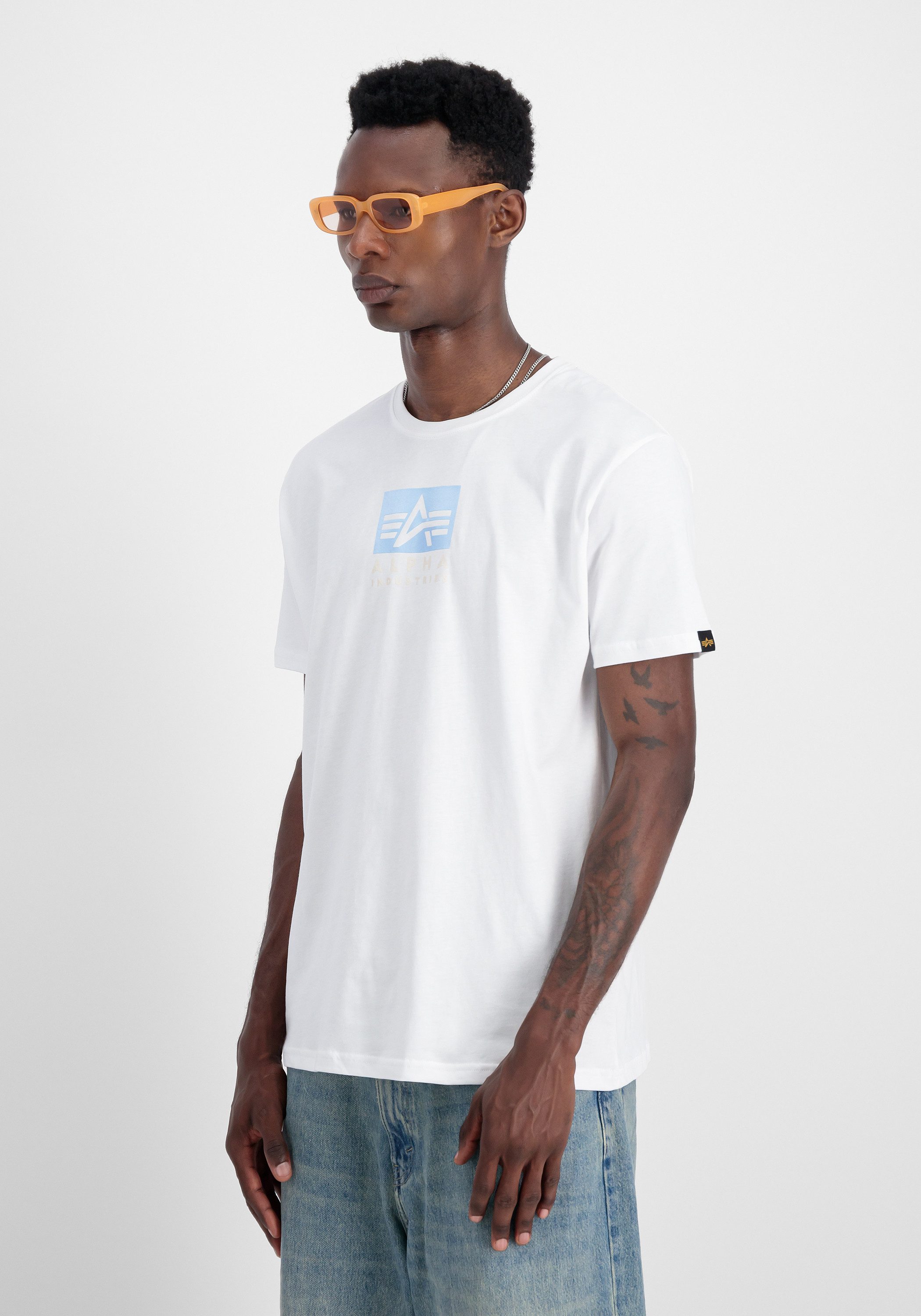 Alpha Industries T-Shirt Satin Logo T-Shirt