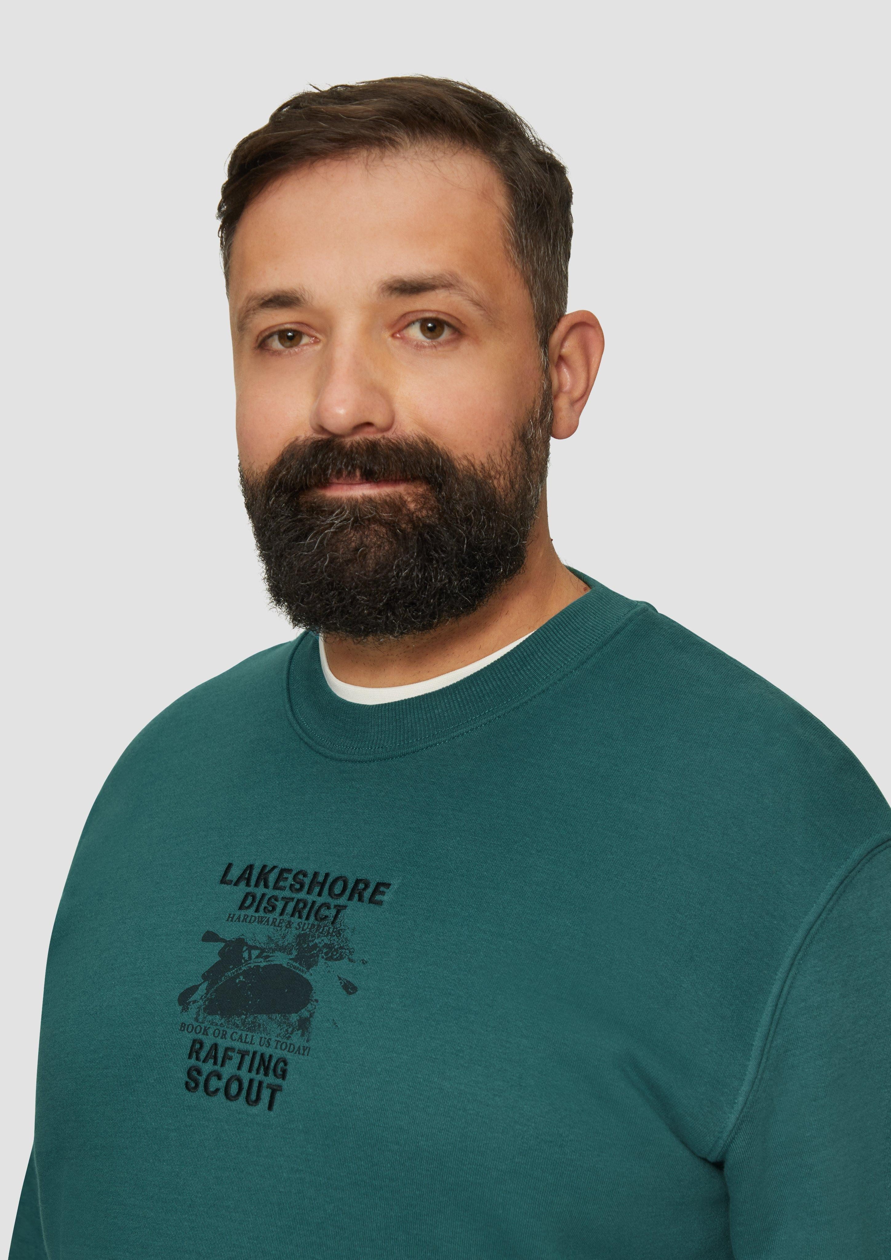 s.Oliver Sweatshirt Sweatshirt mit Stickerei Stickerei günstig online kaufen