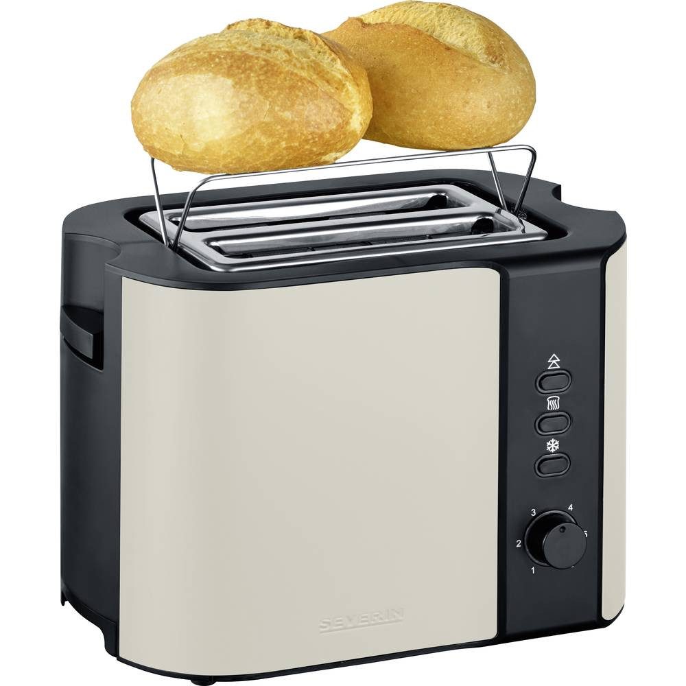 Severin Toaster AT Toaster 9576, Kontrollleuchte, mit eingebautem Brötchenaufsatz