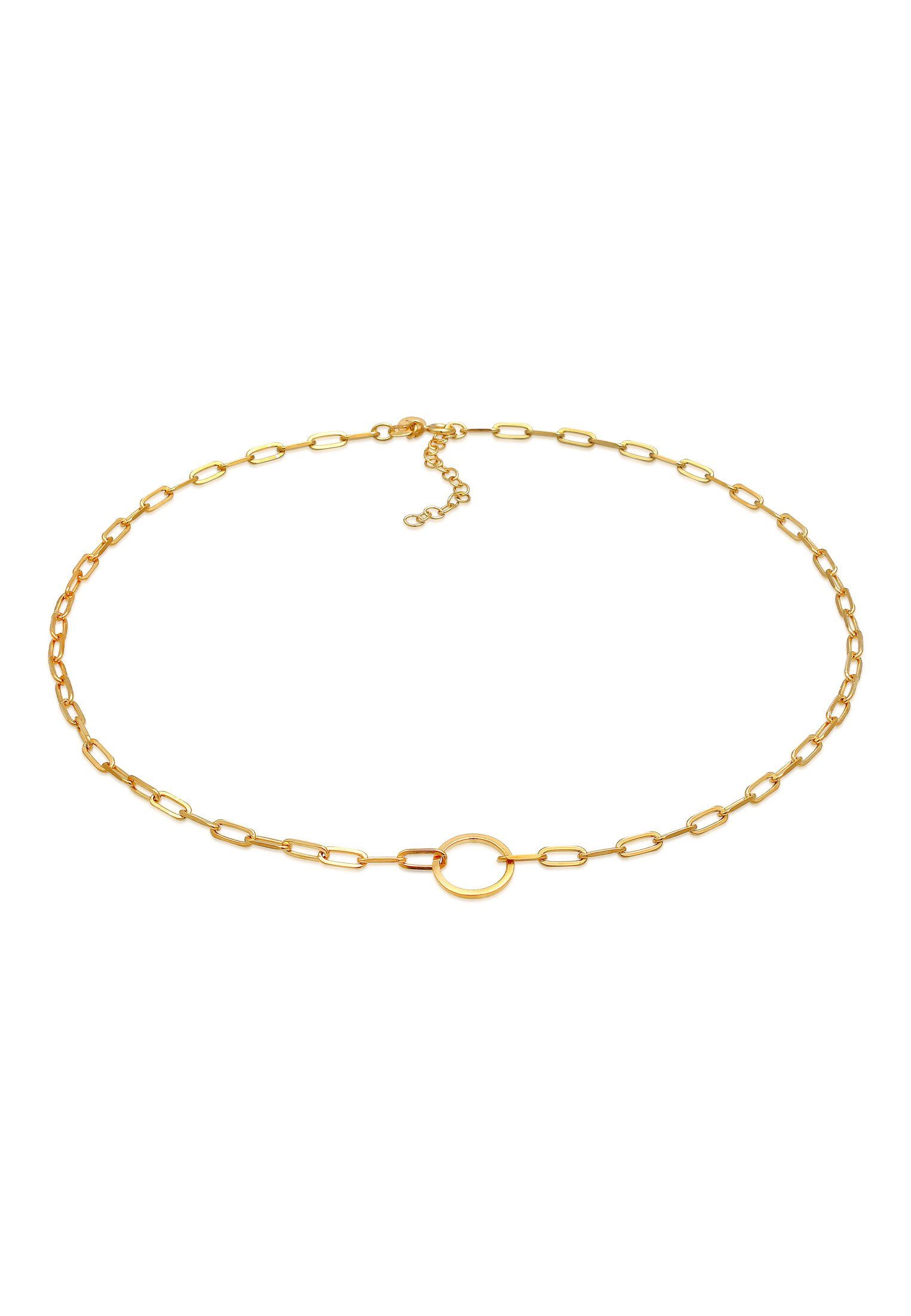 Elli Premium Choker Gliederkette länglich Kreis günstig online kaufen