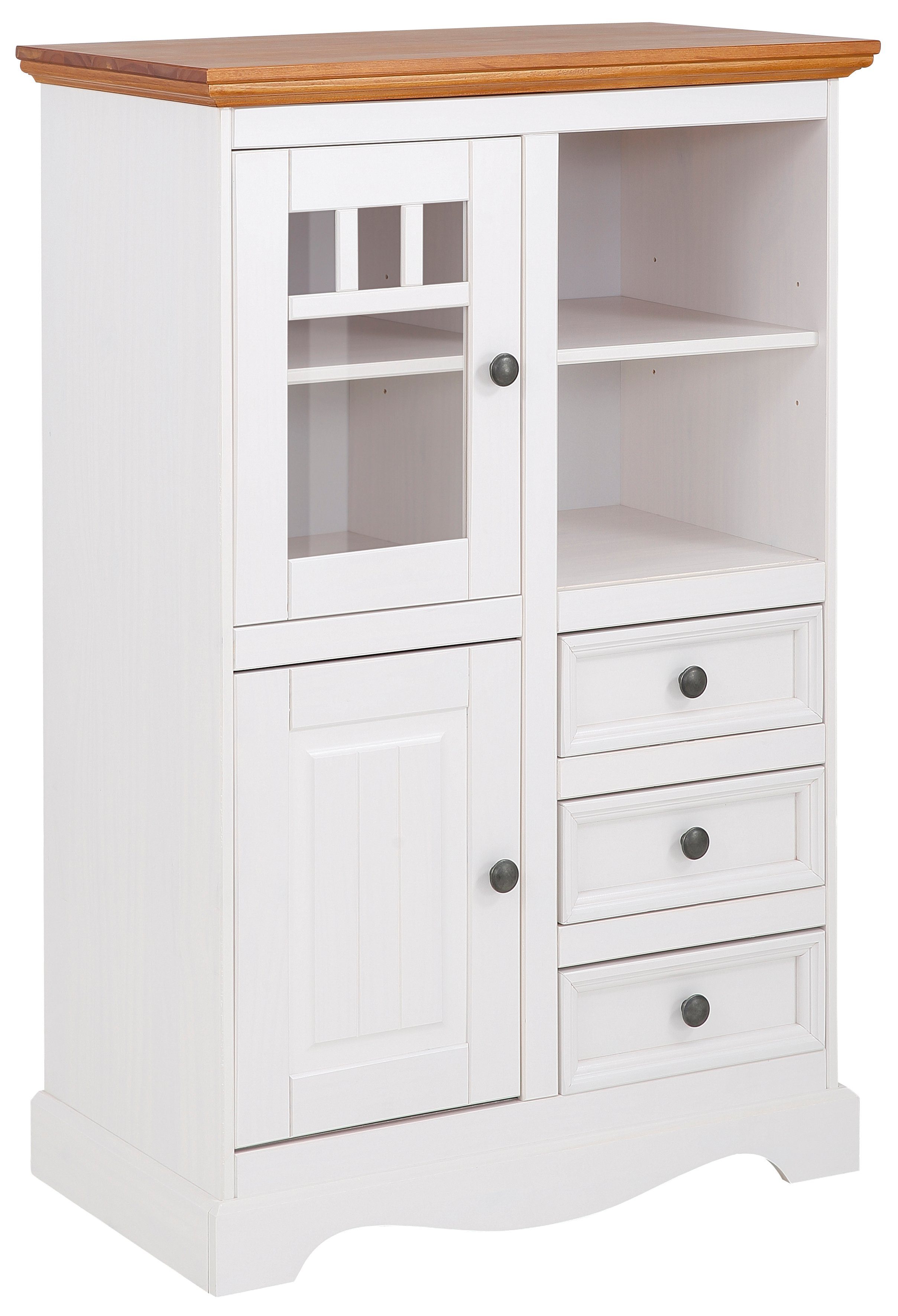OTTO home Highboard Melissa, Vitrine, Breite 80 cm