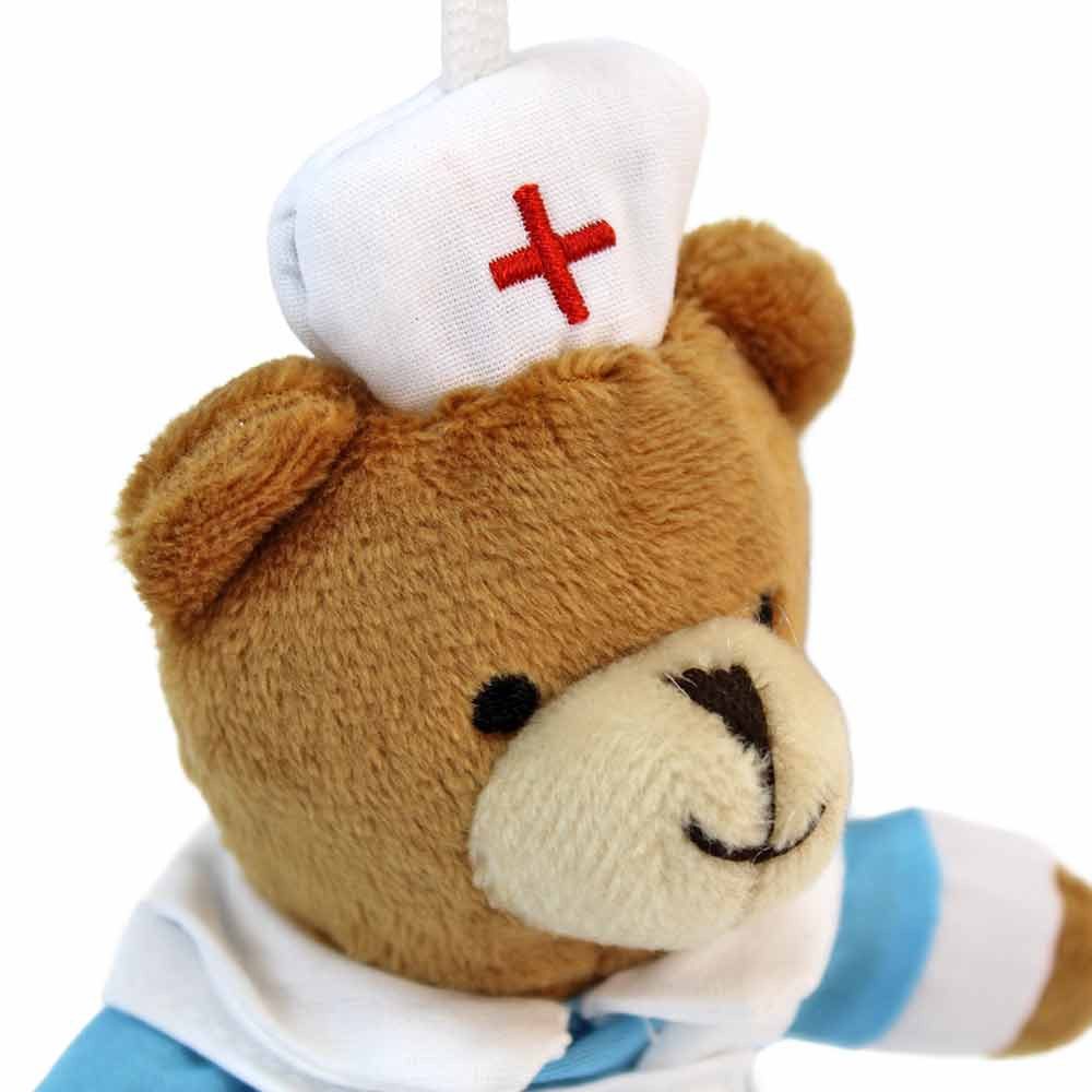 Euro Souvenirs Plüschanhänger Krankenschwester Bär Schlüsselanhänger - ca. 12 cm (1-St)