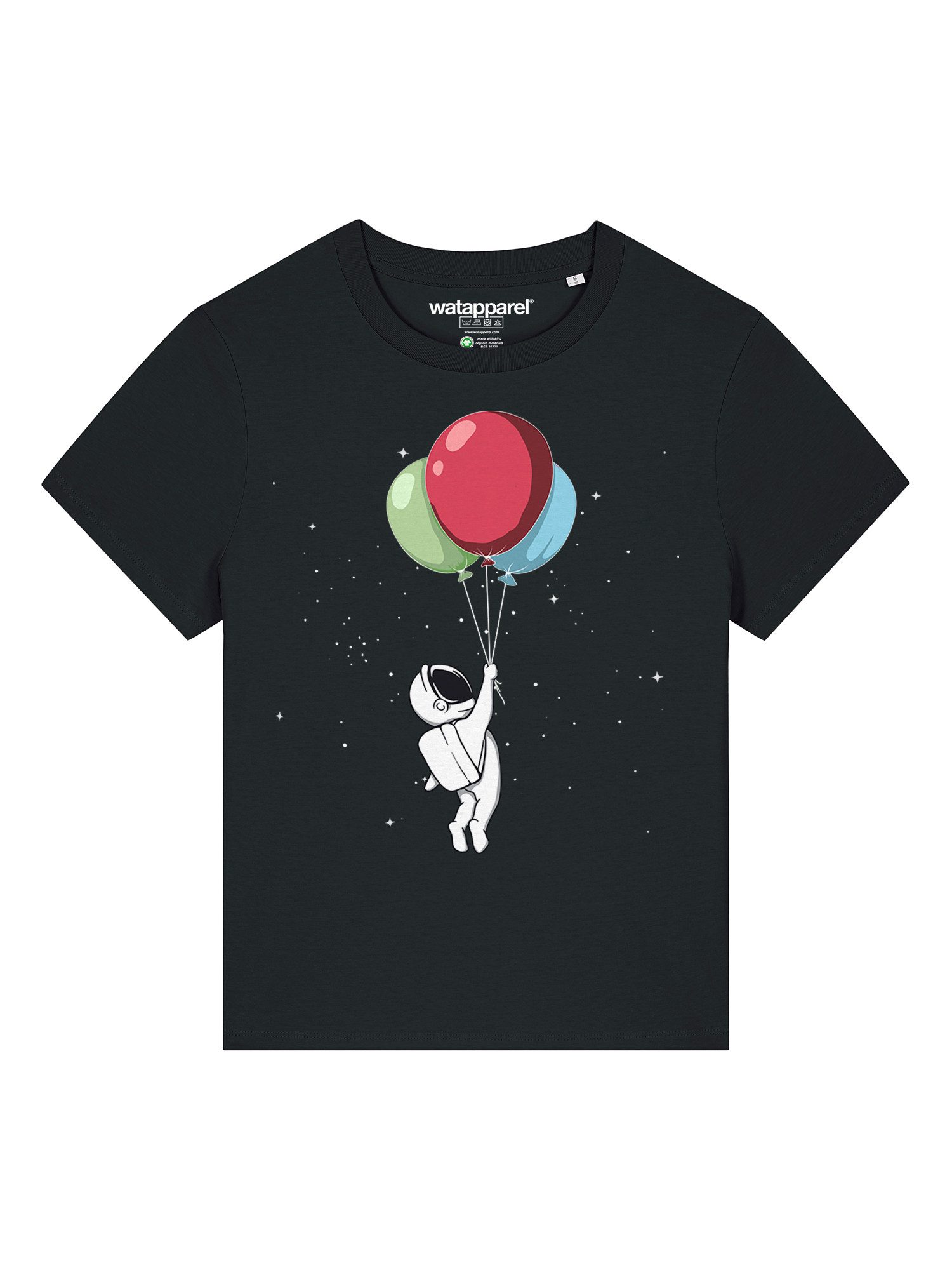 wat? Apparel T-Shirt Little Balloon Astronaut