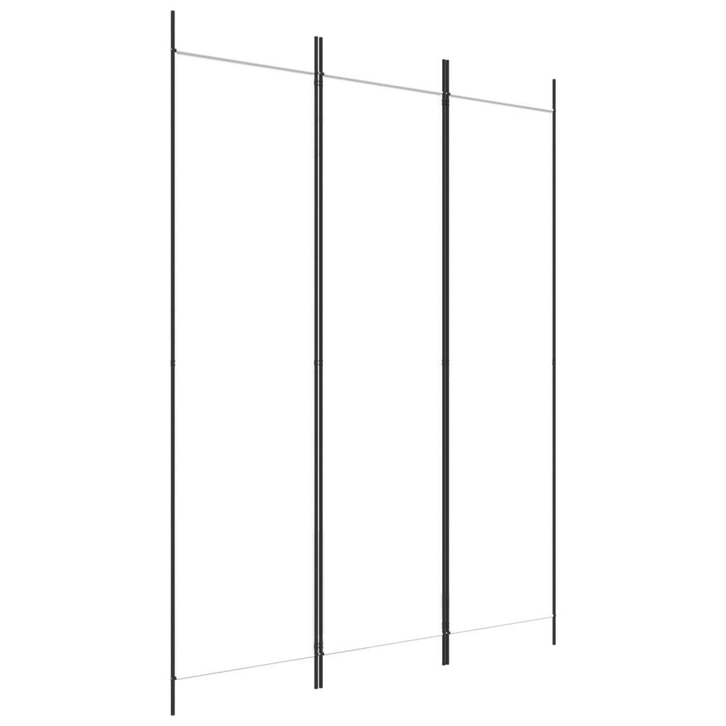 furnicato Raumteiler Paravent Weiß 150 x 200 cm mit 3 Paneelen, 1-tlg.