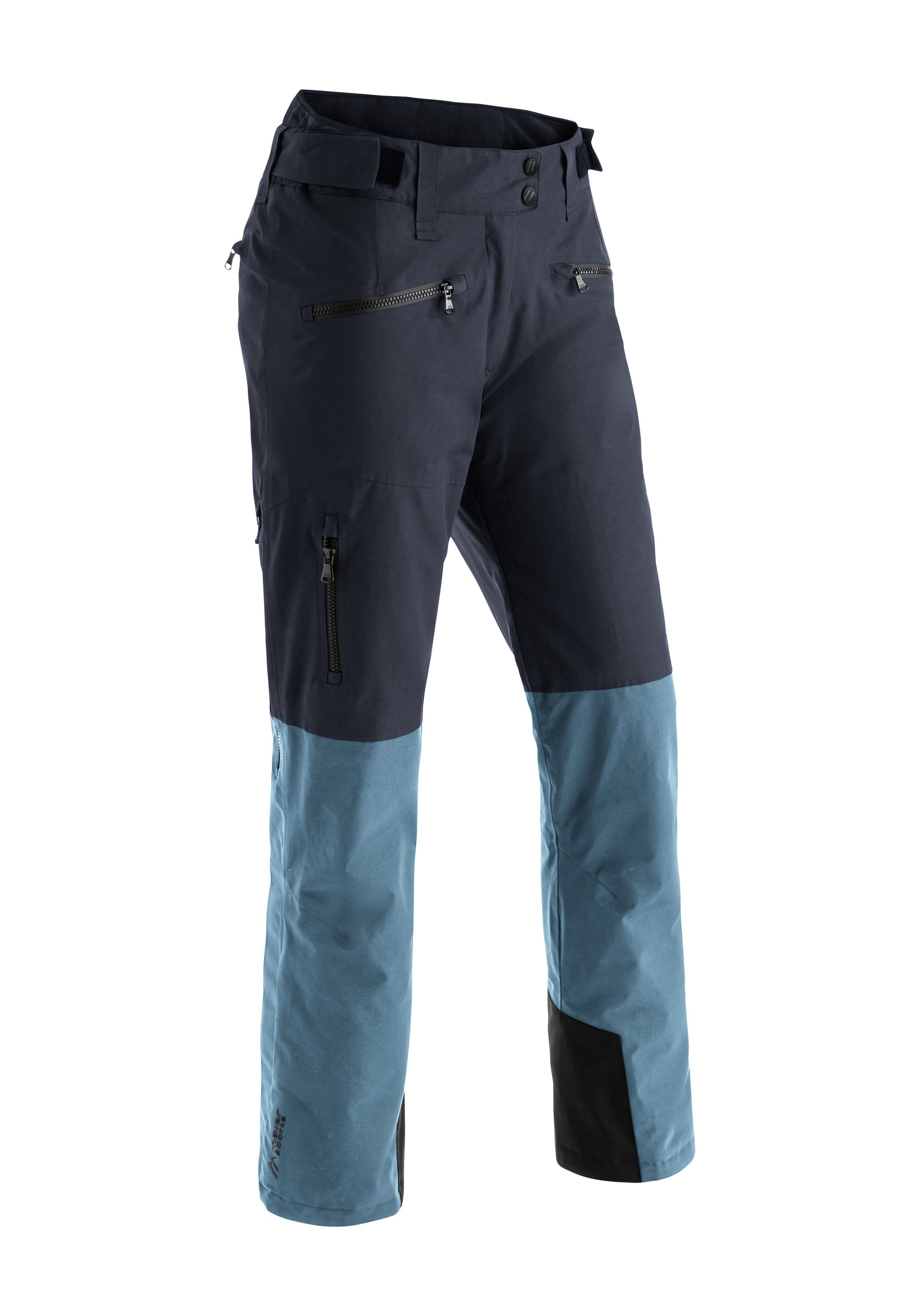 Maier Sports Skihose Backline Pants W Lässig geschnittene Skihose für Piste und Gelände hellblau