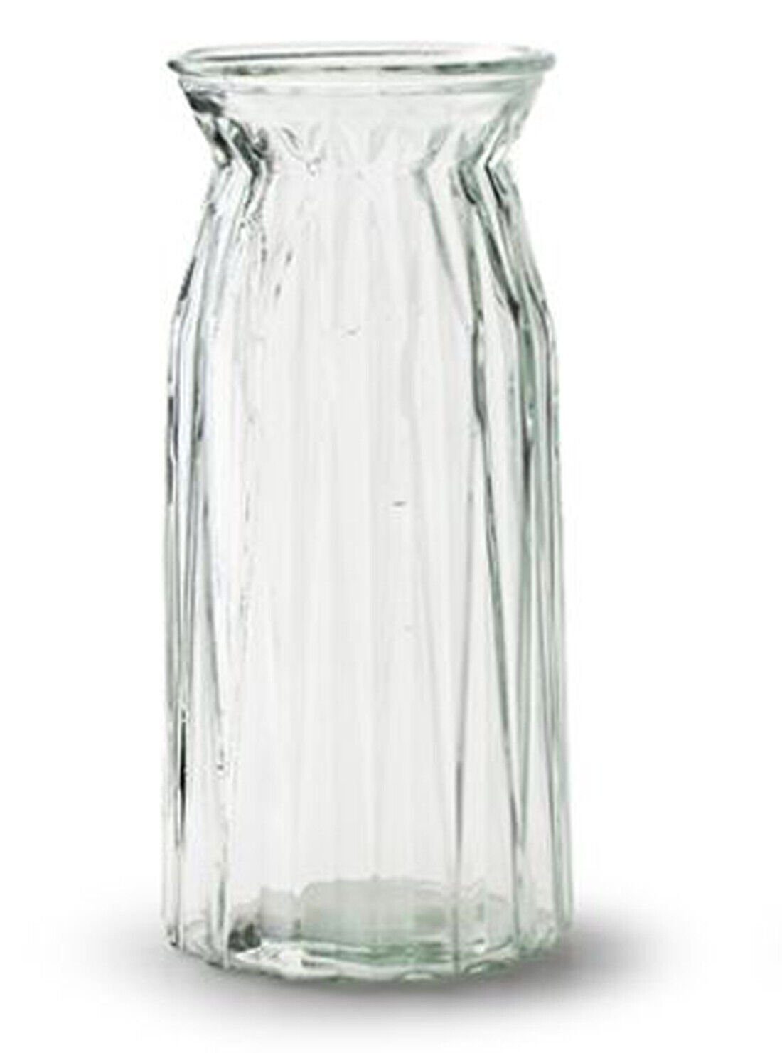 Annimuck Tischvase Glas Vase Dekovase Louise Rillenmusterung H24 D10,5 cm klar (1 St)
