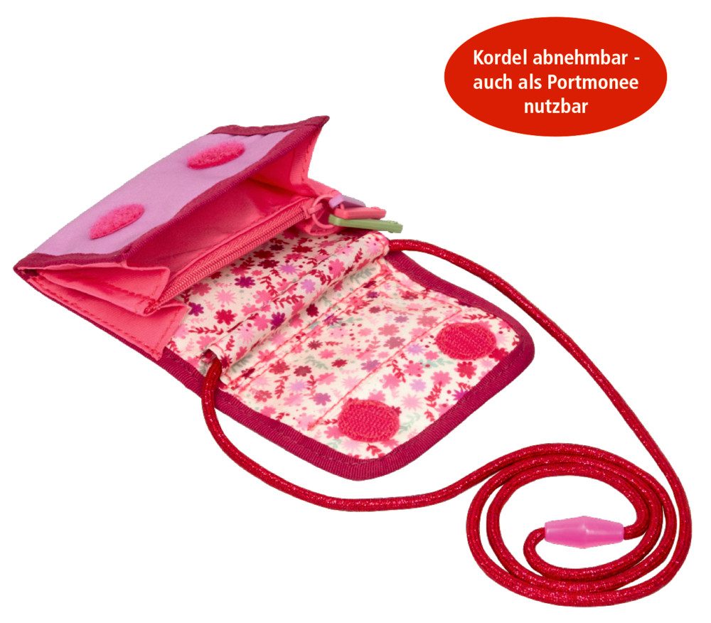 COPPENRATH DIE SPIEGELBURG Brustbeutel Brustbeutel - Pferdefreunde, pink (Set, 1-tlg., 1), Abnehmbare Kordel – auch als klassisches Portemonnaie verwendbar