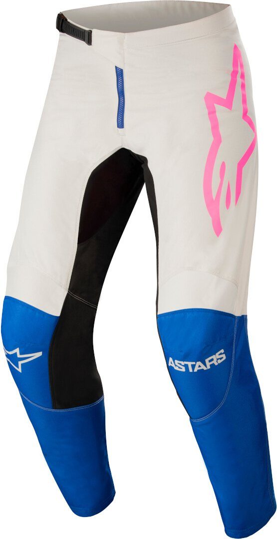 Blue/White Hose Tripple Alpinestars Motorradhose Fluid Motocross