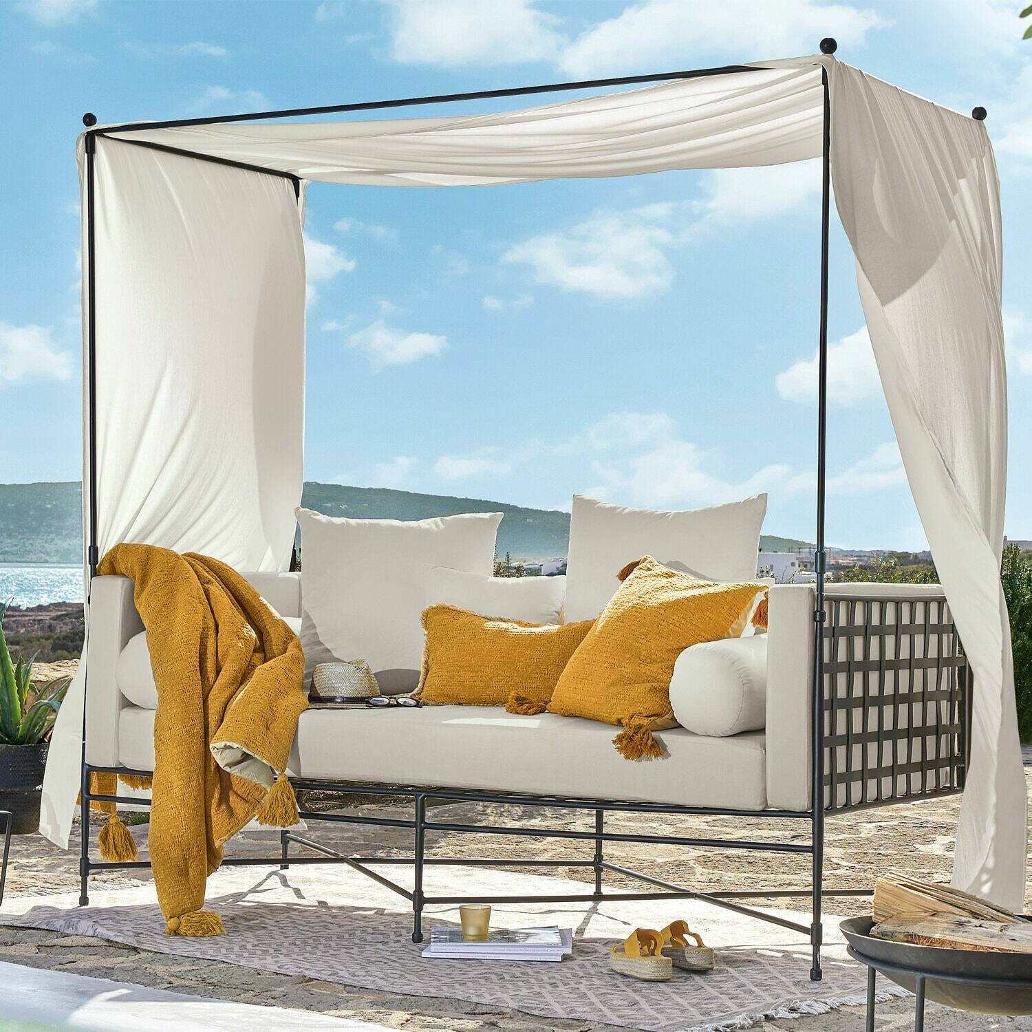 Mirabeau Kissenhülle Kissenhülle 2er Set Rabea gelb, none – Bild 4 von 5