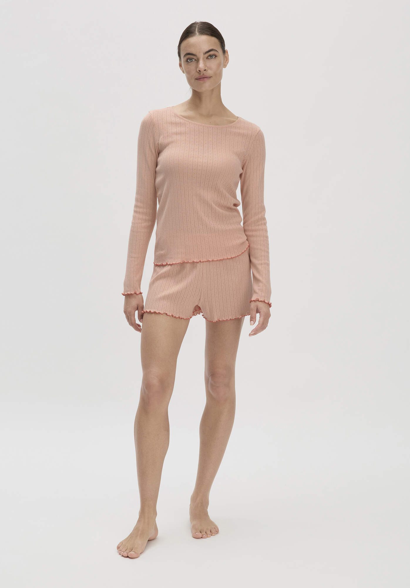 Hessnatur Pyjamaoberteil Regular PURE POINTELLE aus reiner Bio-Baumwolle (1 günstig online kaufen