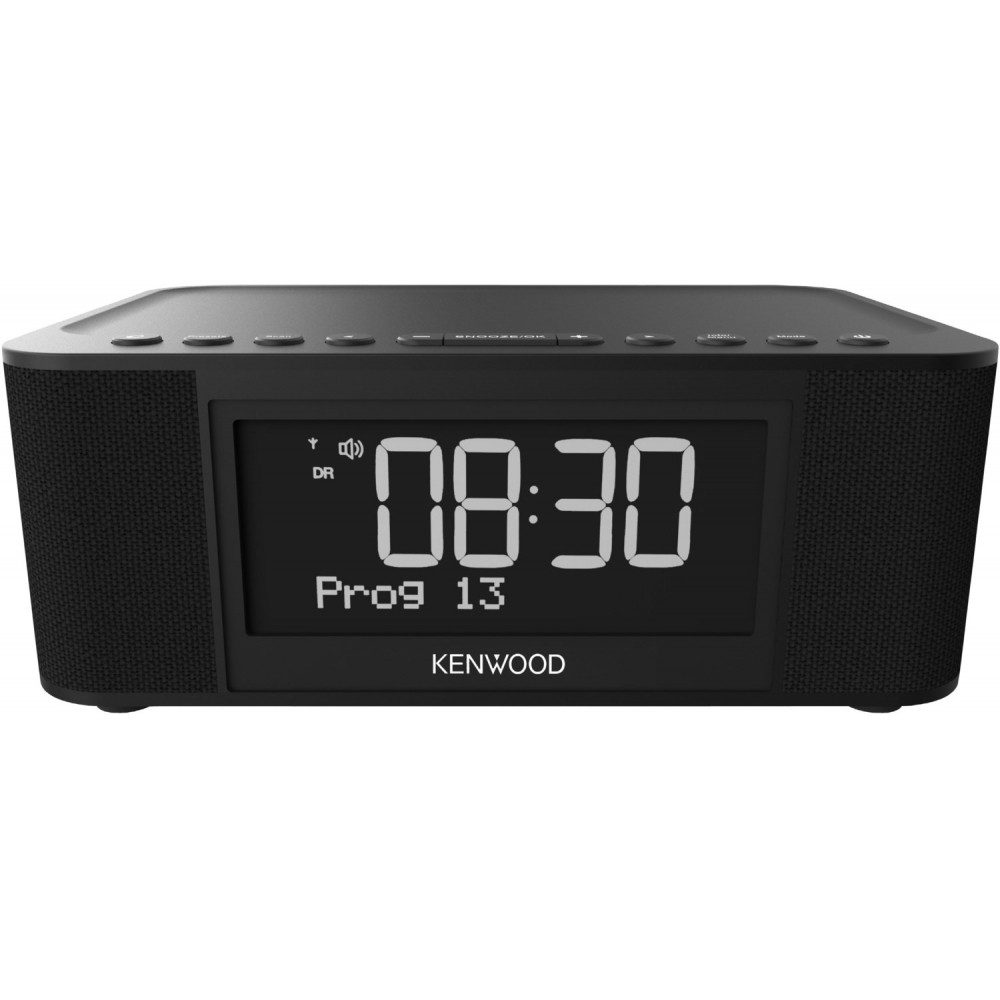 Kenwood Kenwood CR-ST40-DAB-B Uhrenradio mit Bluetooth Uhrenradio (DAB+ und FM RDS-Tuner, Bluetooth Audio-Streaming, DAB+ und FM RDS-Tuner)
