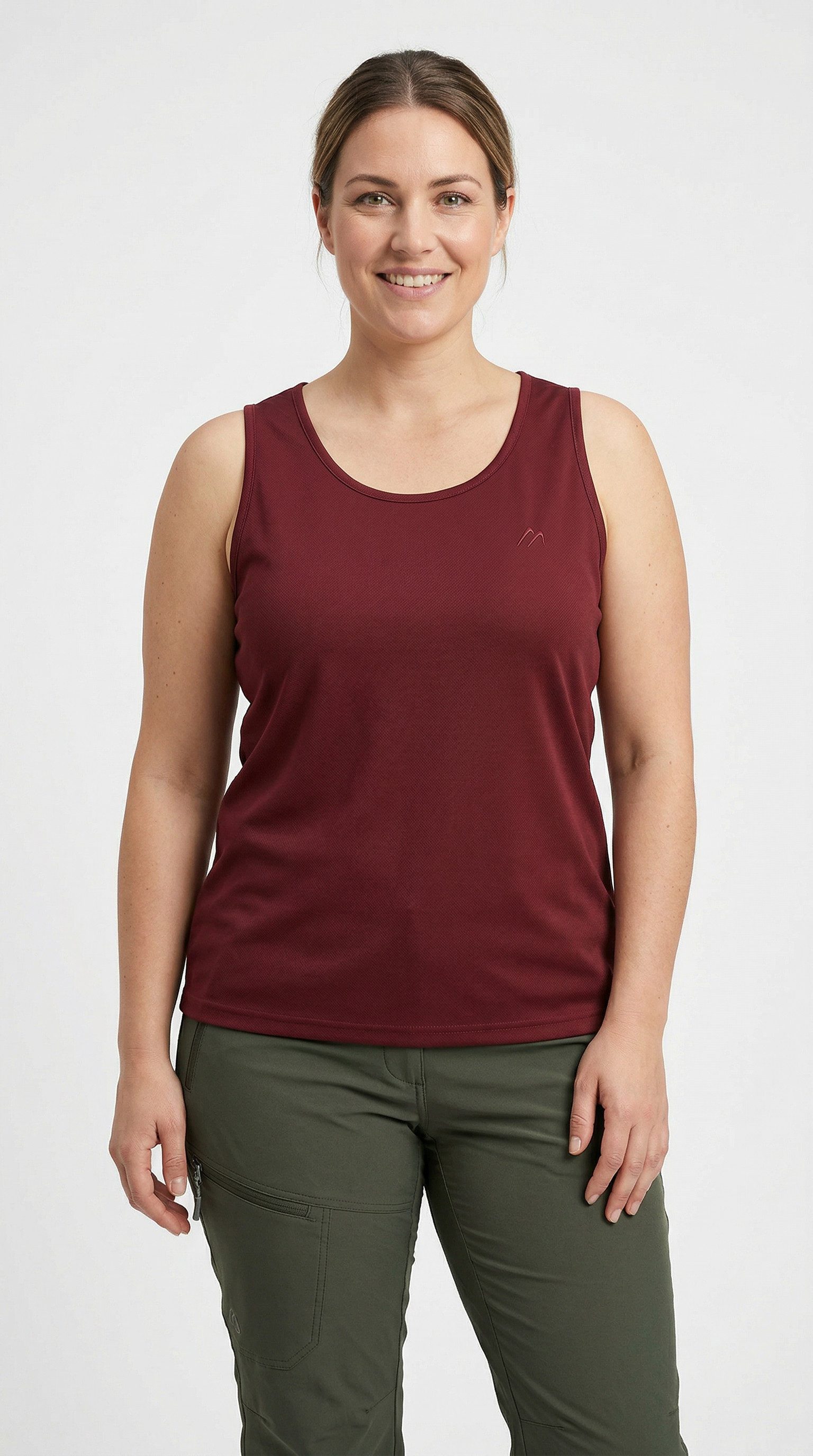 Maier Sports Funktionstop Da-Top Petra femininer Schnitt, ärmellos, aus Piqué-Ware