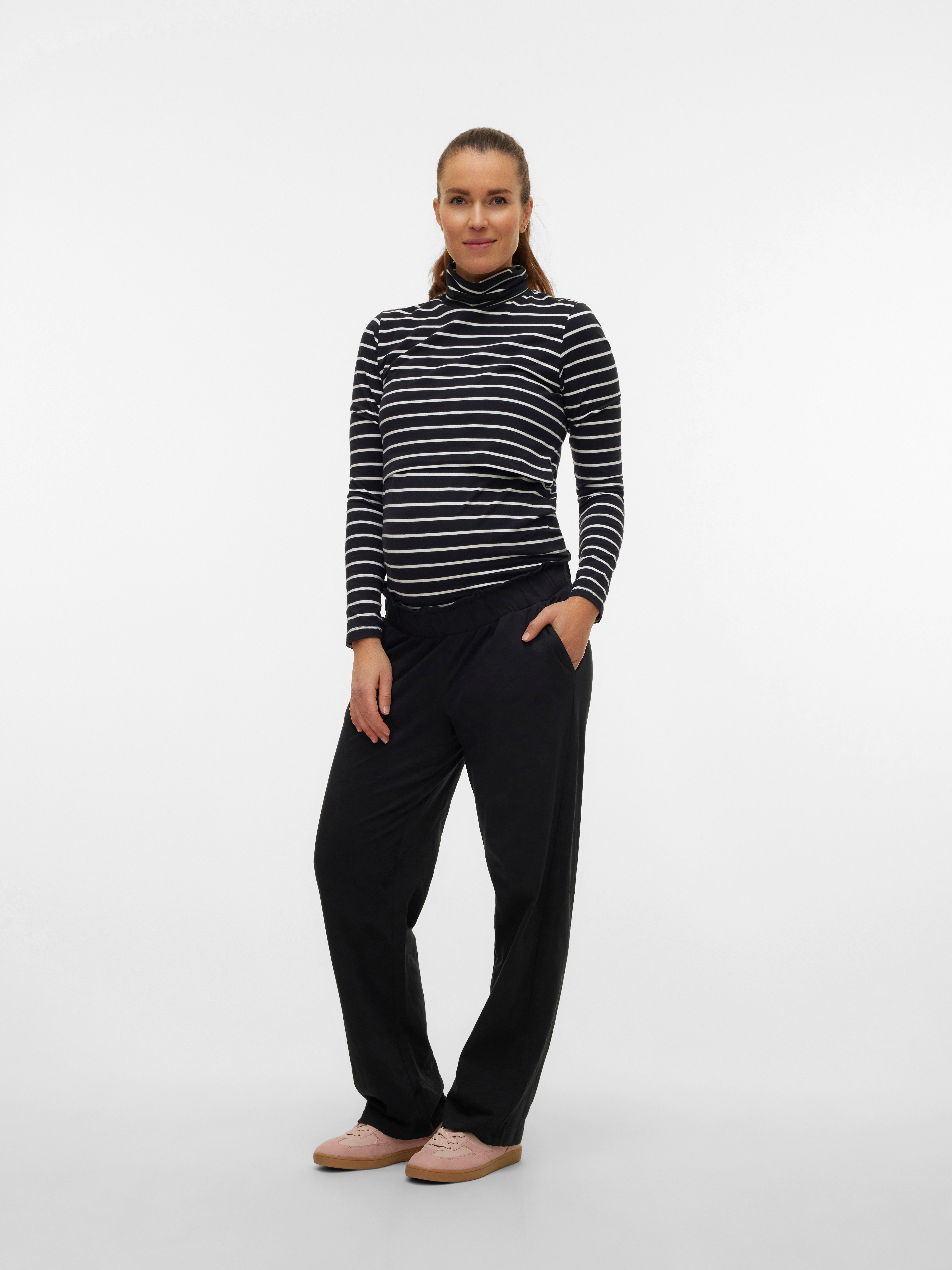 Mamalicious Schlupfhose MLIVY JRS PANTS NOOS Baumwolle, loose fit – Bild 4 von 5