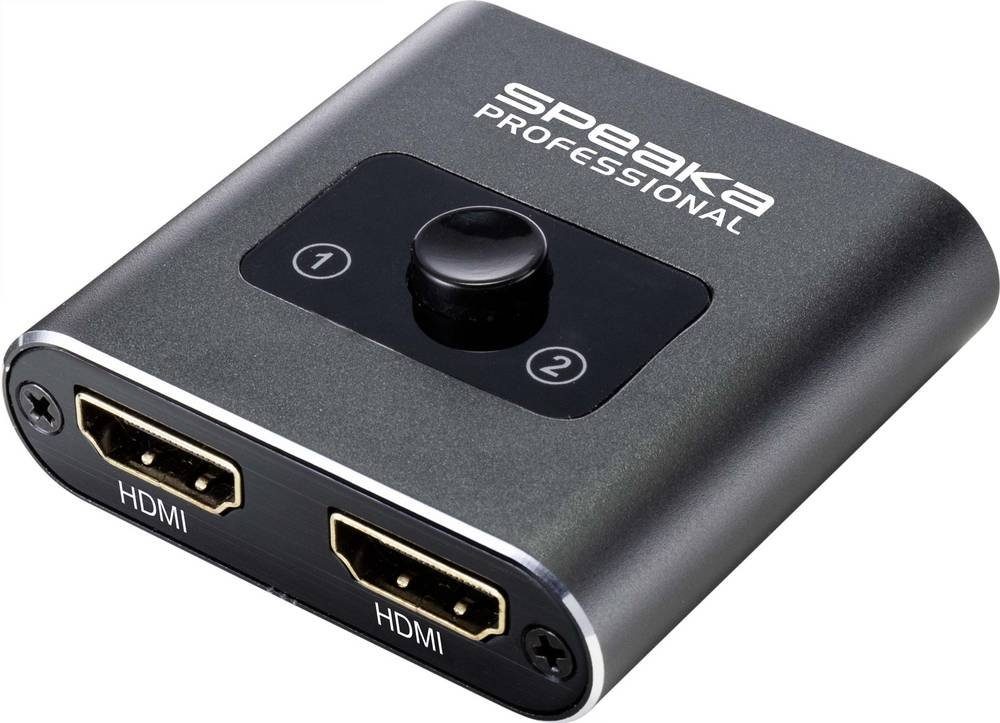 SpeaKa Professional SpeaKa Professional SP-BDS-120 1+2 Port HDMI-Switch UHD  4K @ 60 Hz Netzwerk-Adapter